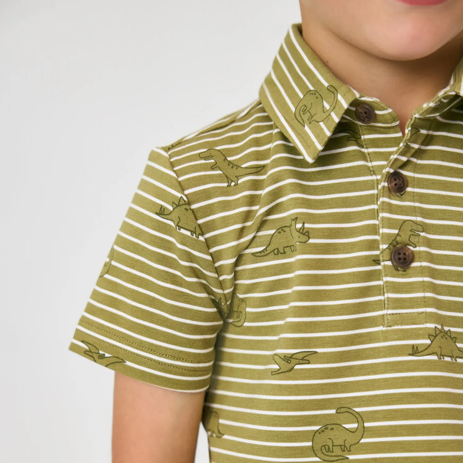 Jurassic Stripes Polo Shirt