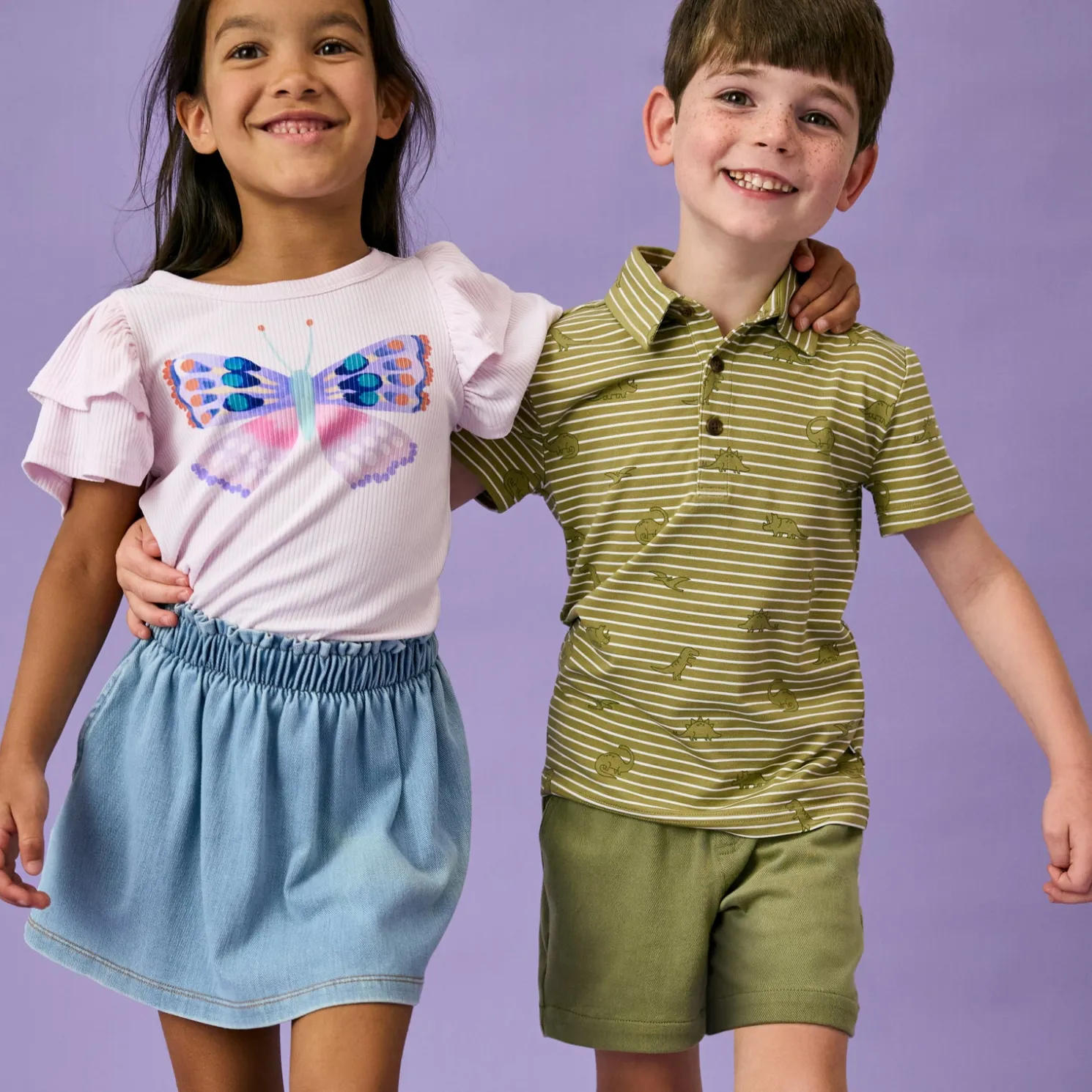 Jurassic Stripes Polo Shirt