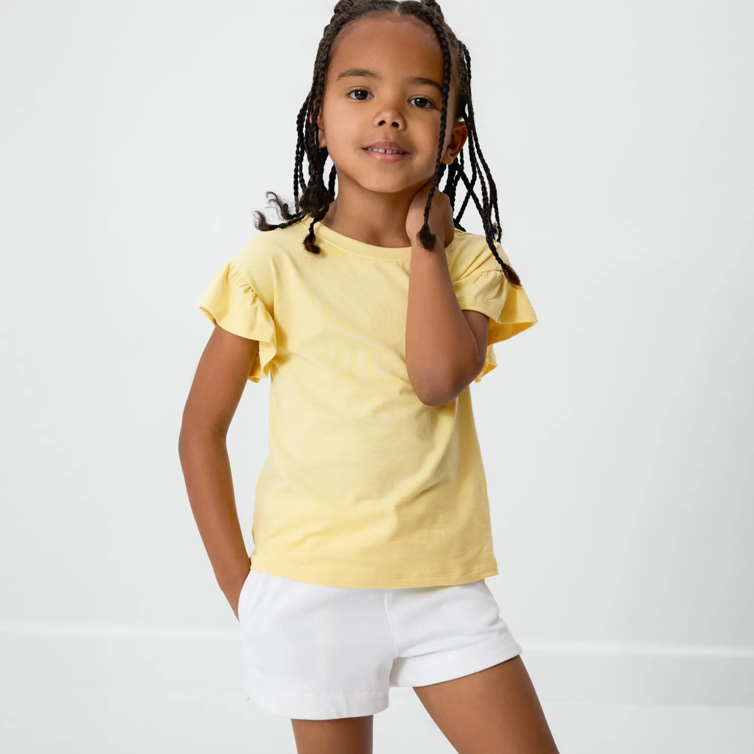 Lemon Twist Flutter Tee