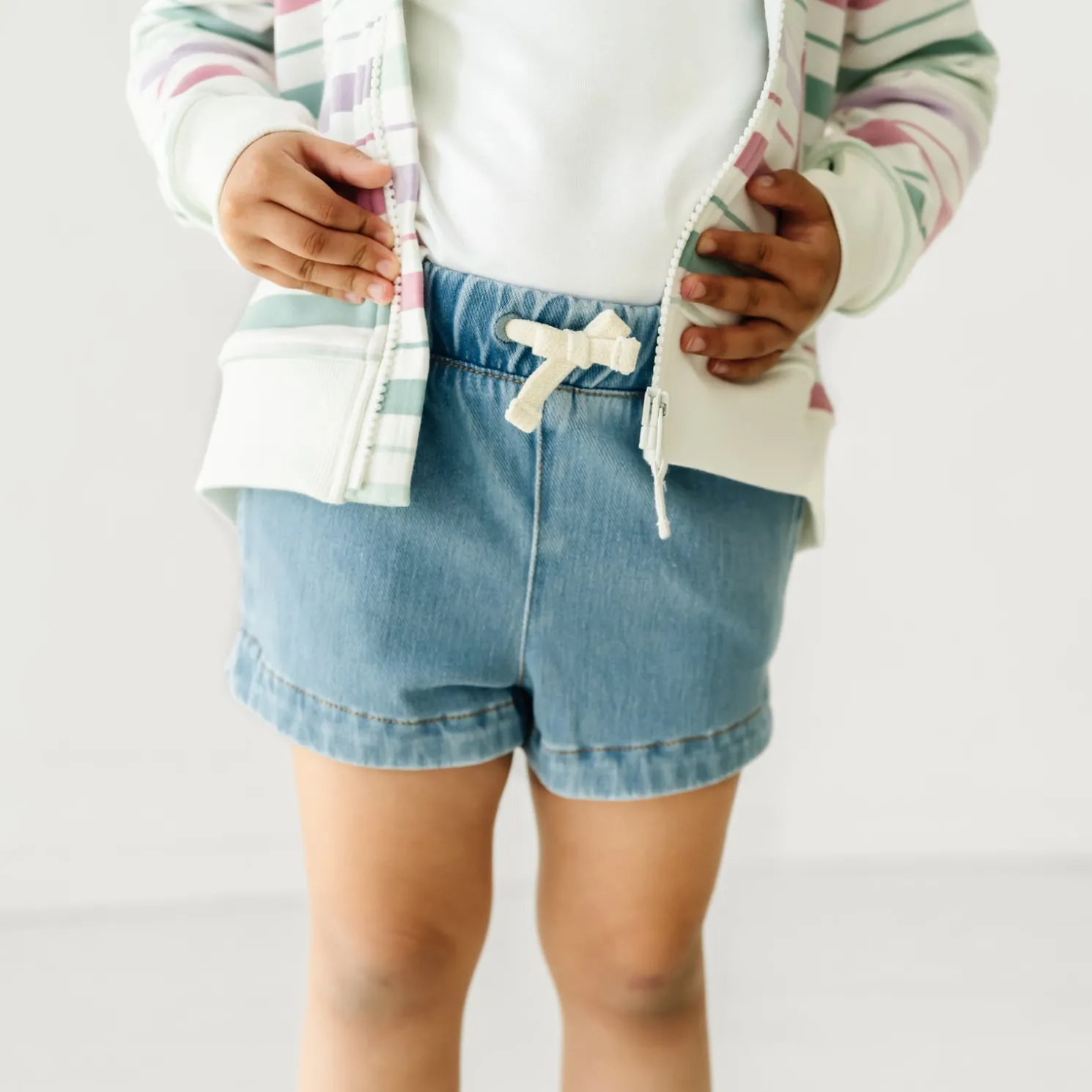 Light Blue Denim Shorts