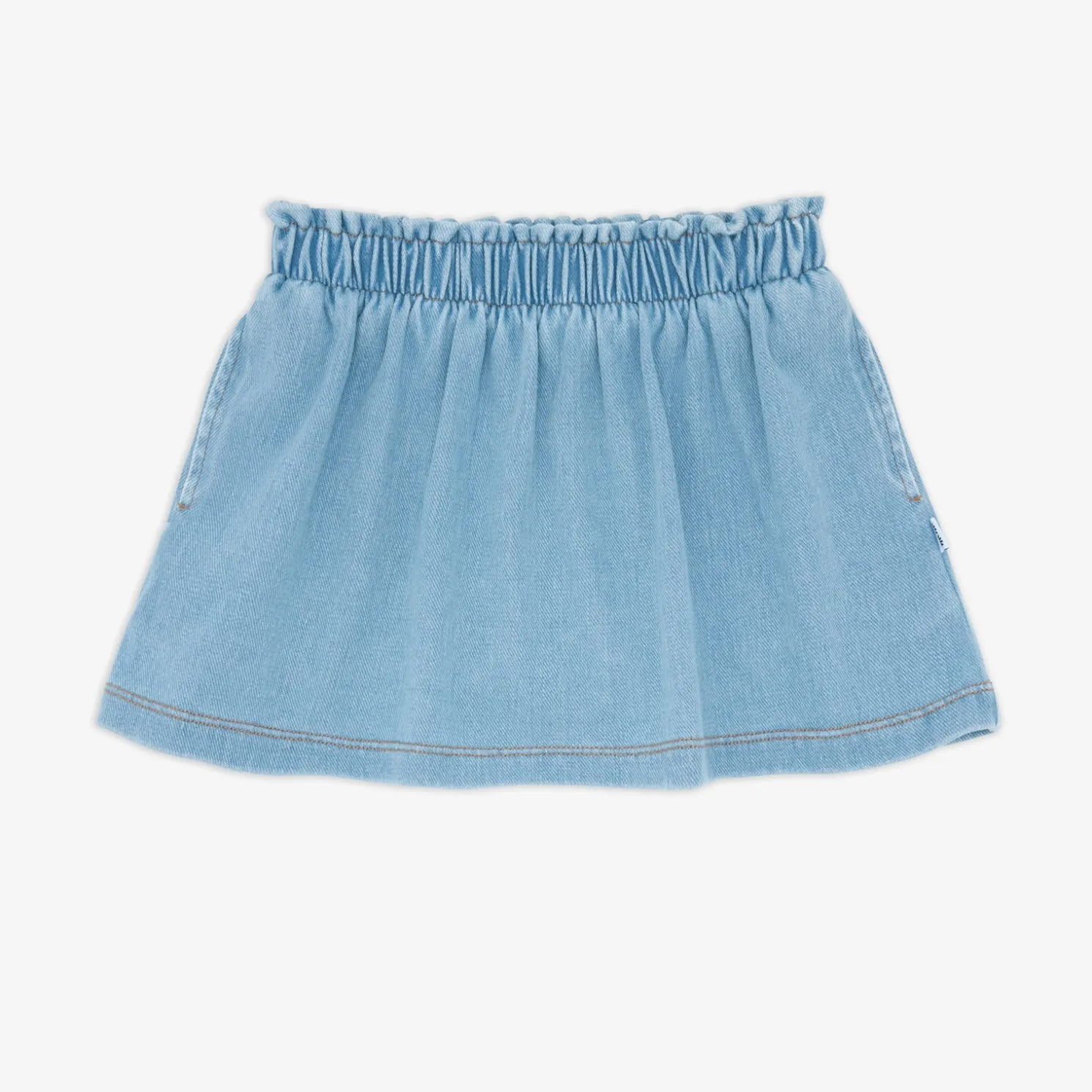 Light Blue Denim Skort