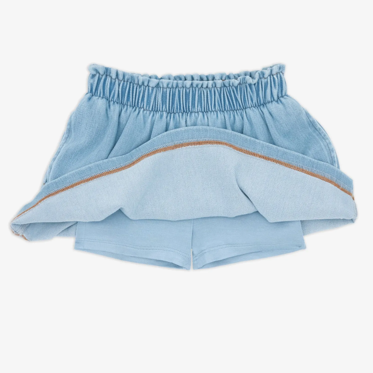 Light Blue Denim Skort