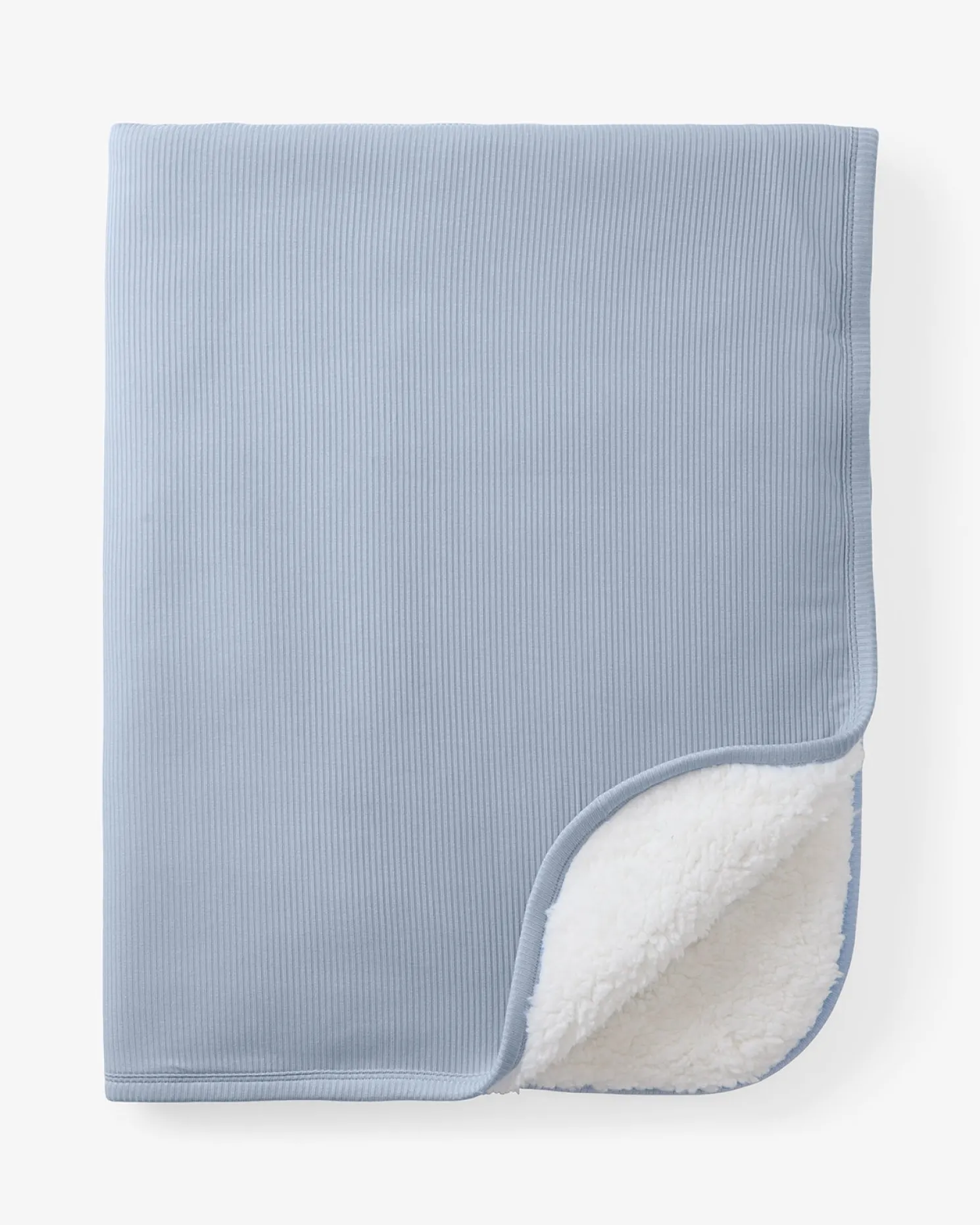 Light Fog Ribbed Mini Cloud Blanket®