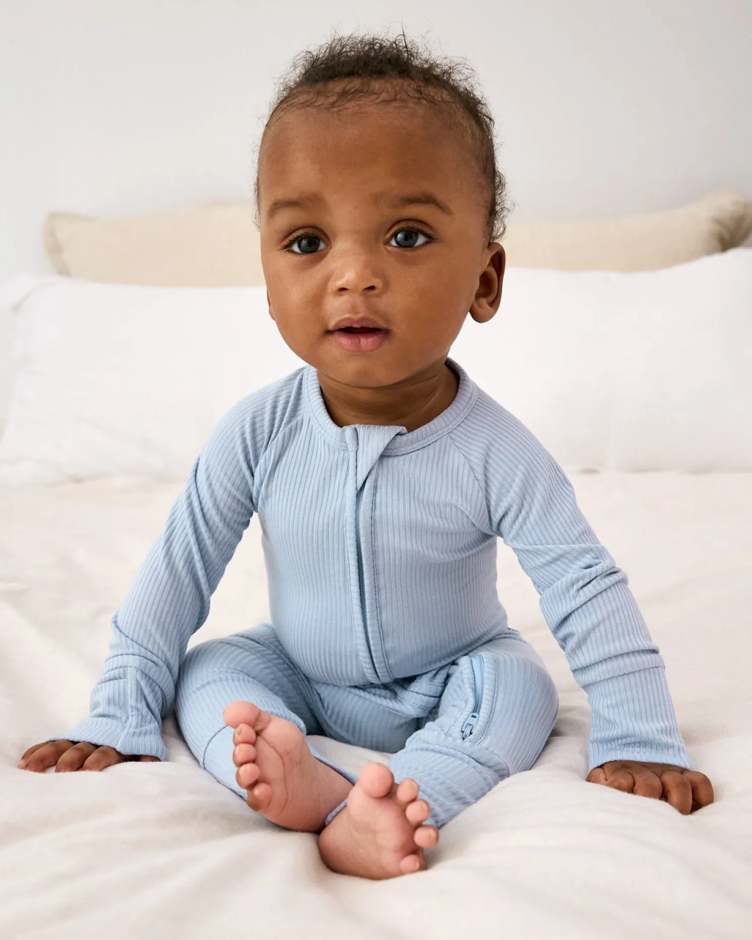 Light Fog Ribbed Zippy