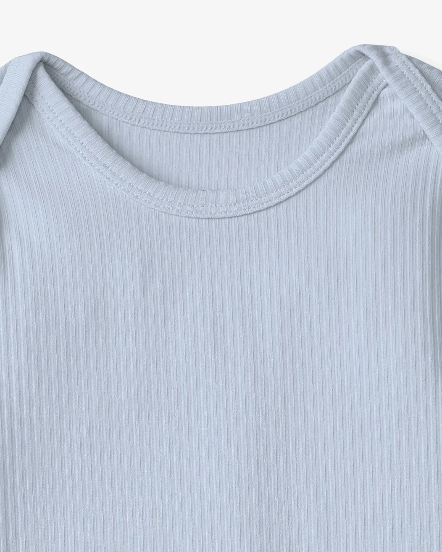 Light Fog Ribbed Infant Gown