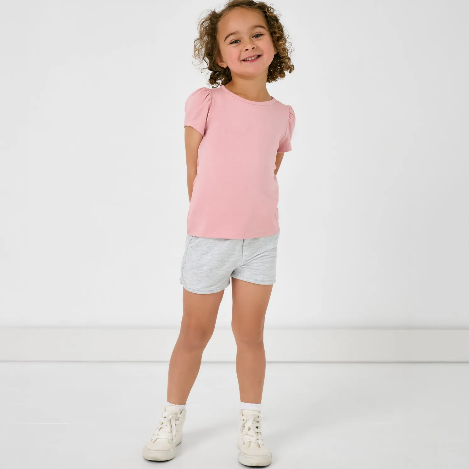 Light Heather Gray Dolphin Shorts