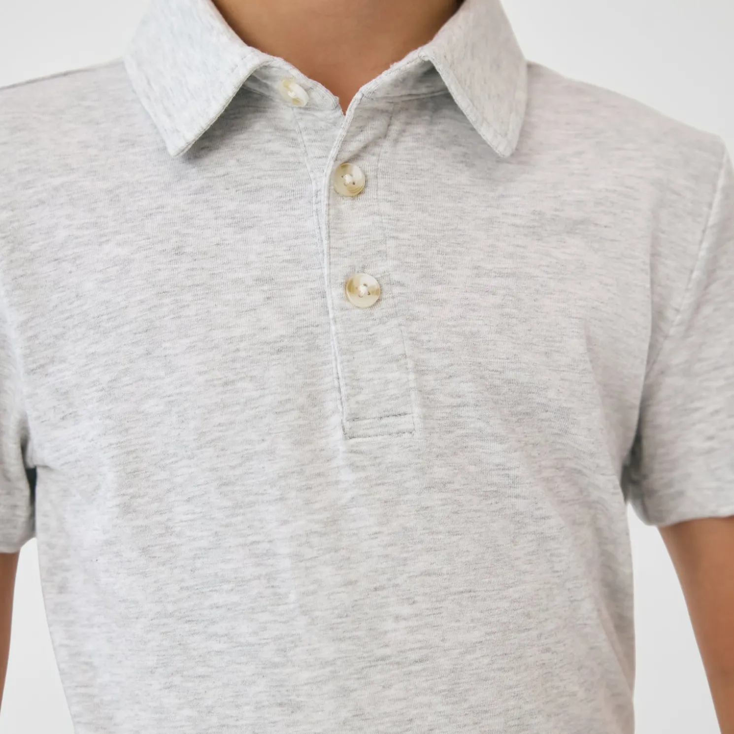 Light Heather Gray Polo Shirt