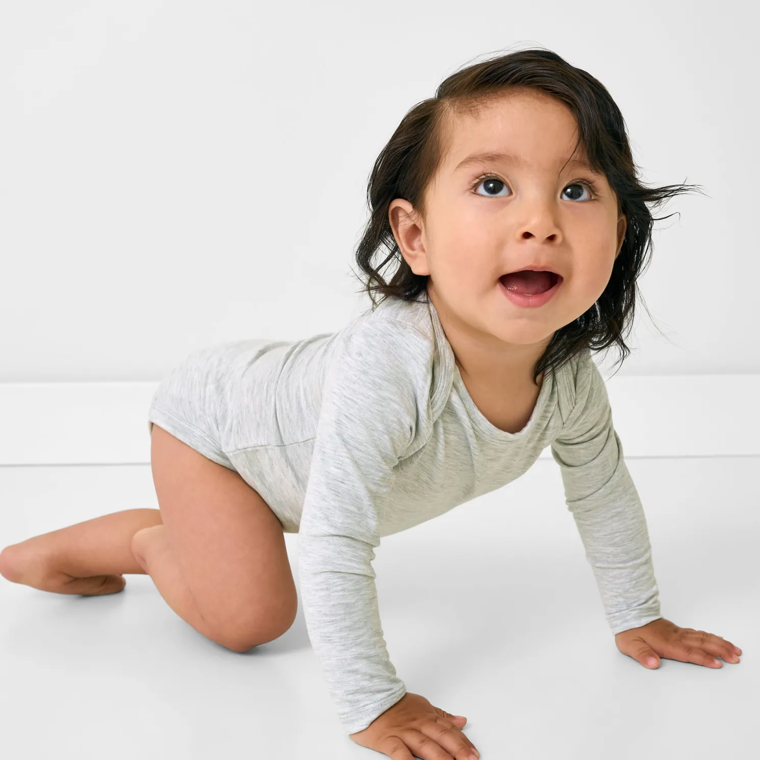 Light Heather Gray Bodysuit