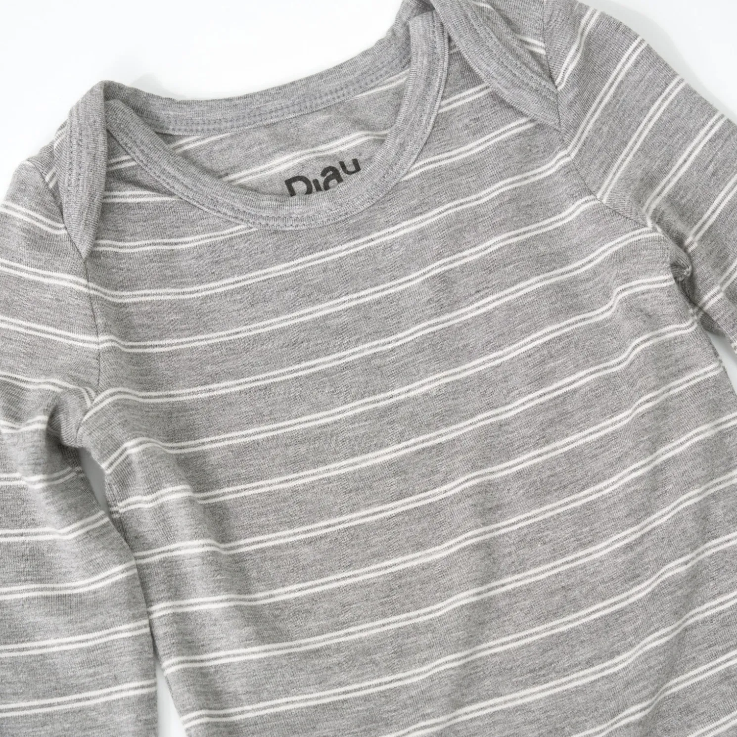 Light Heather Gray Stripes Bodysuit