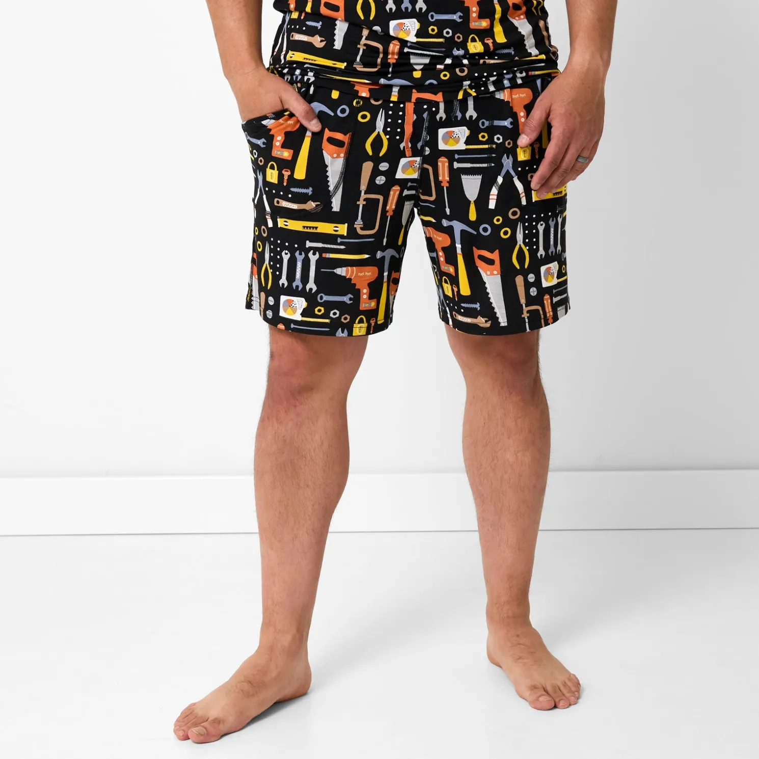 Little Builders Men's Pajama Shorts