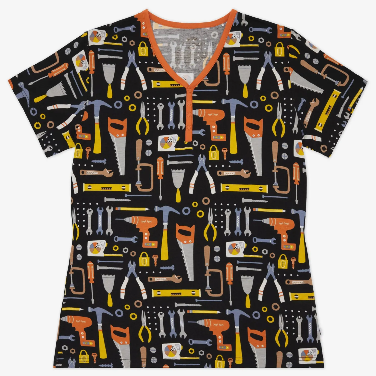 Little Builders Women's Short Sleeve Pajama Top
