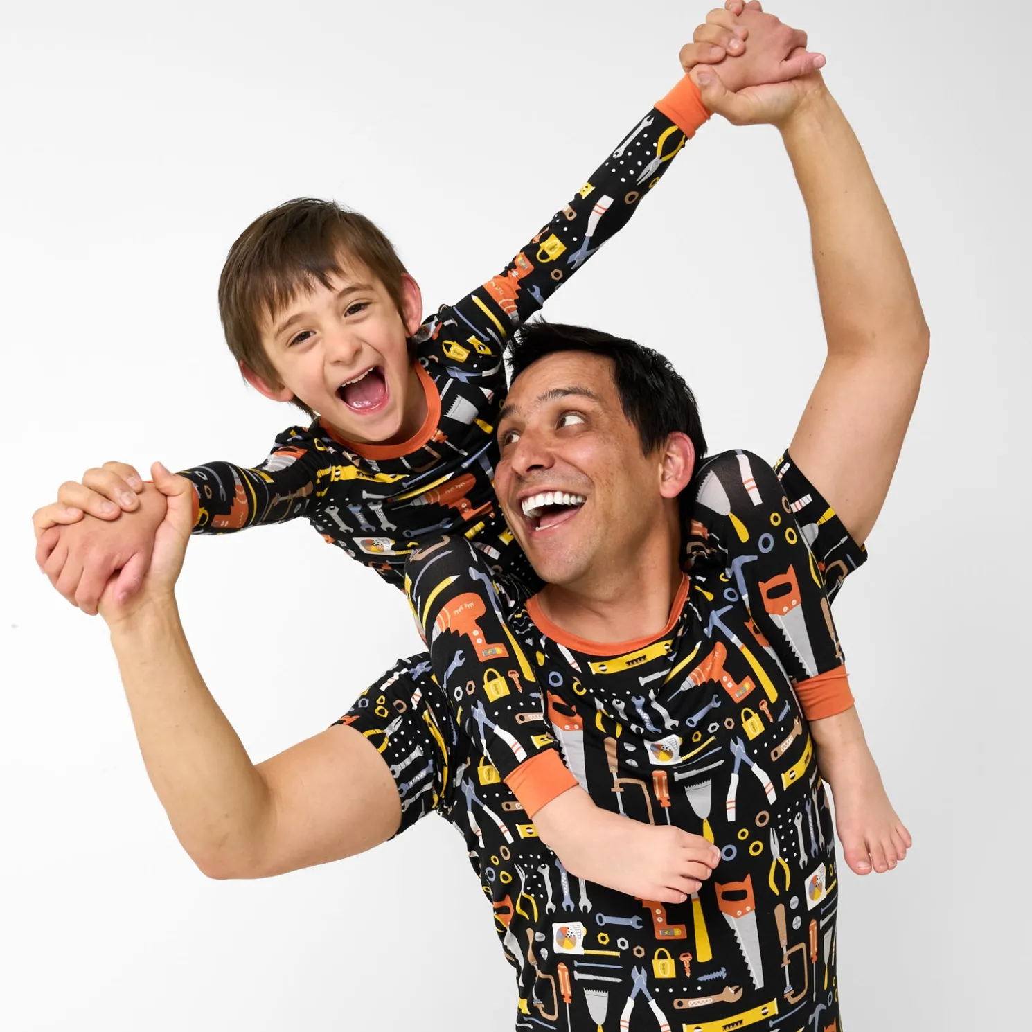 Little Builders Men's Short Sleeve Pajama Top