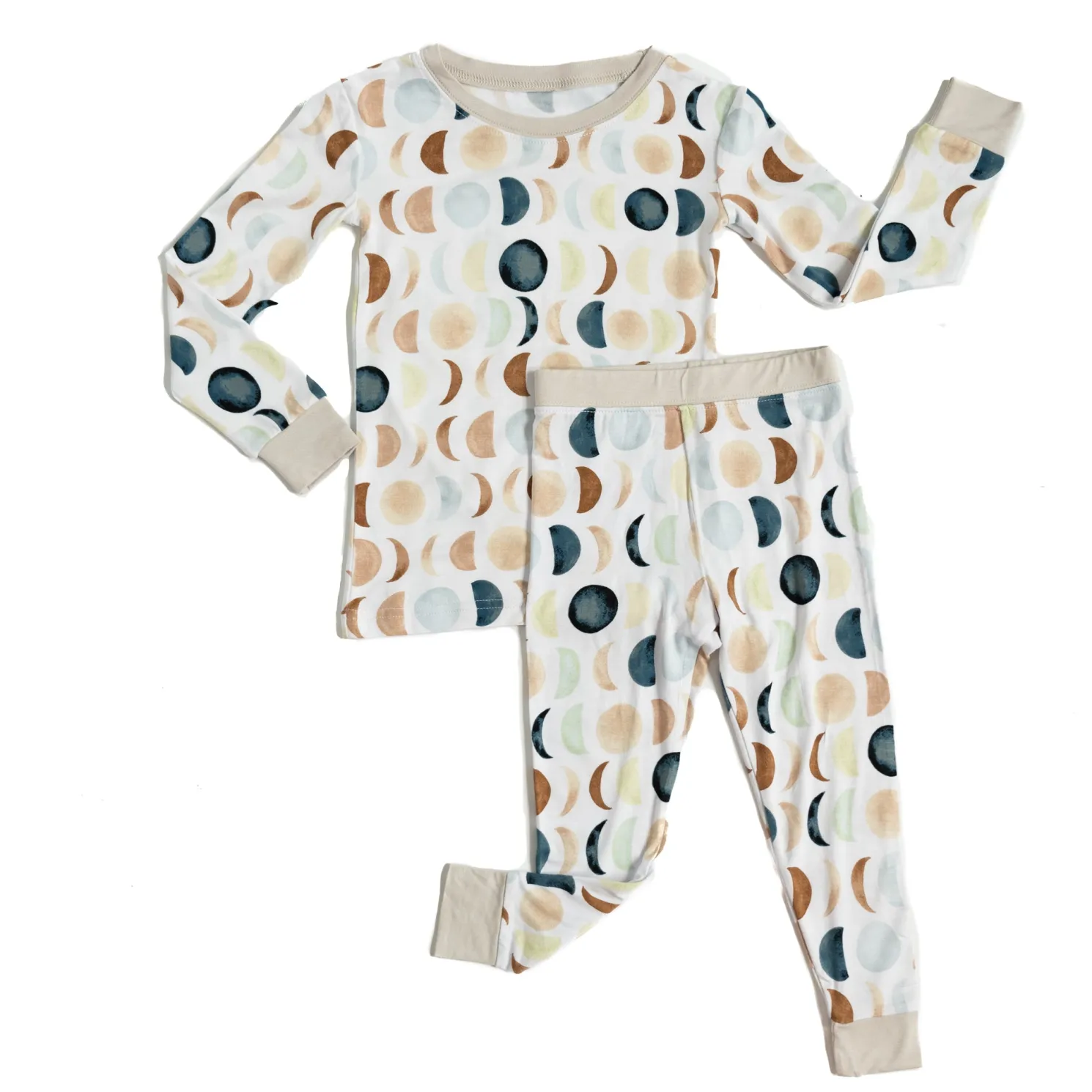 Luna Neutral Two-Piece Pajama Set