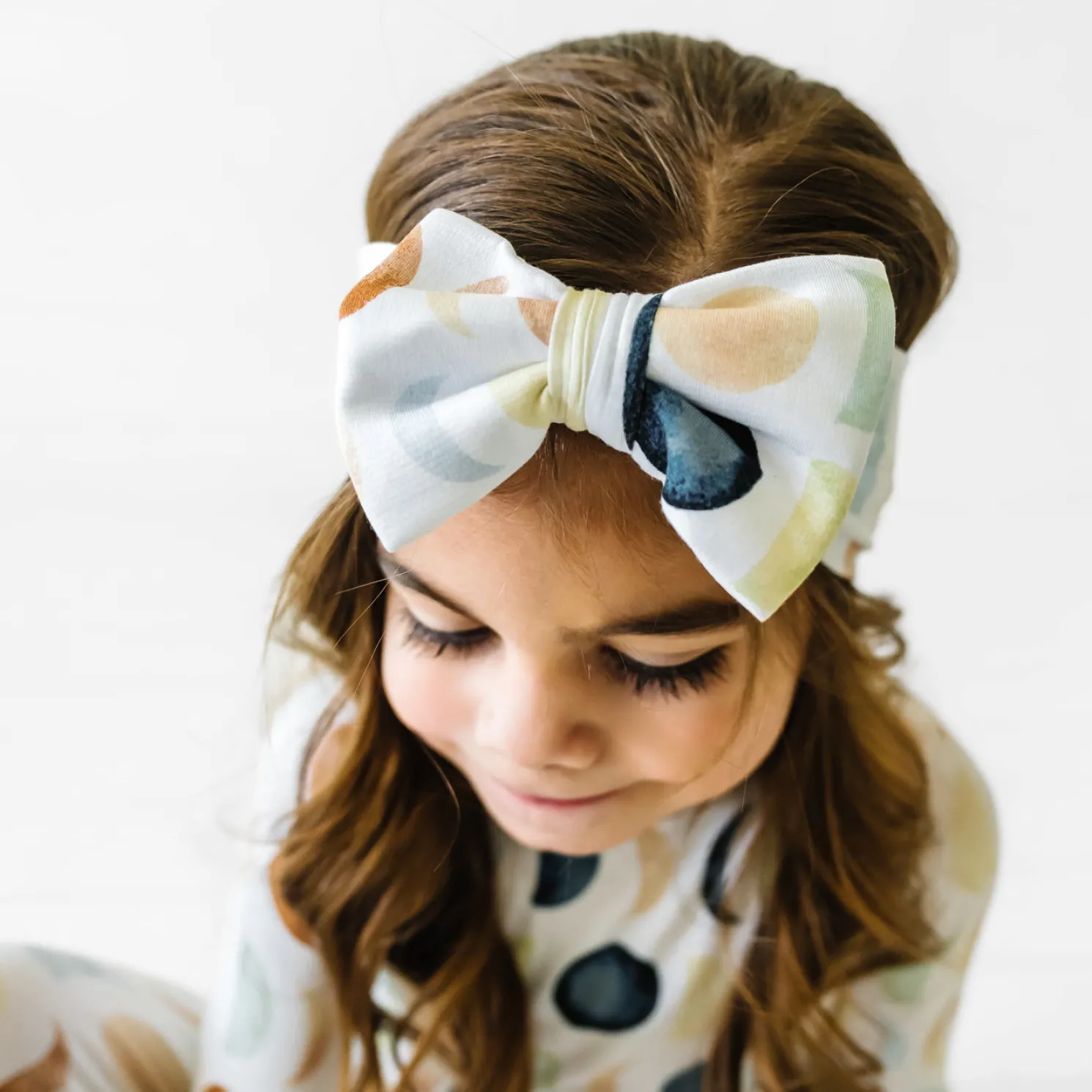 Luna Neutral Luxe Bow Headband