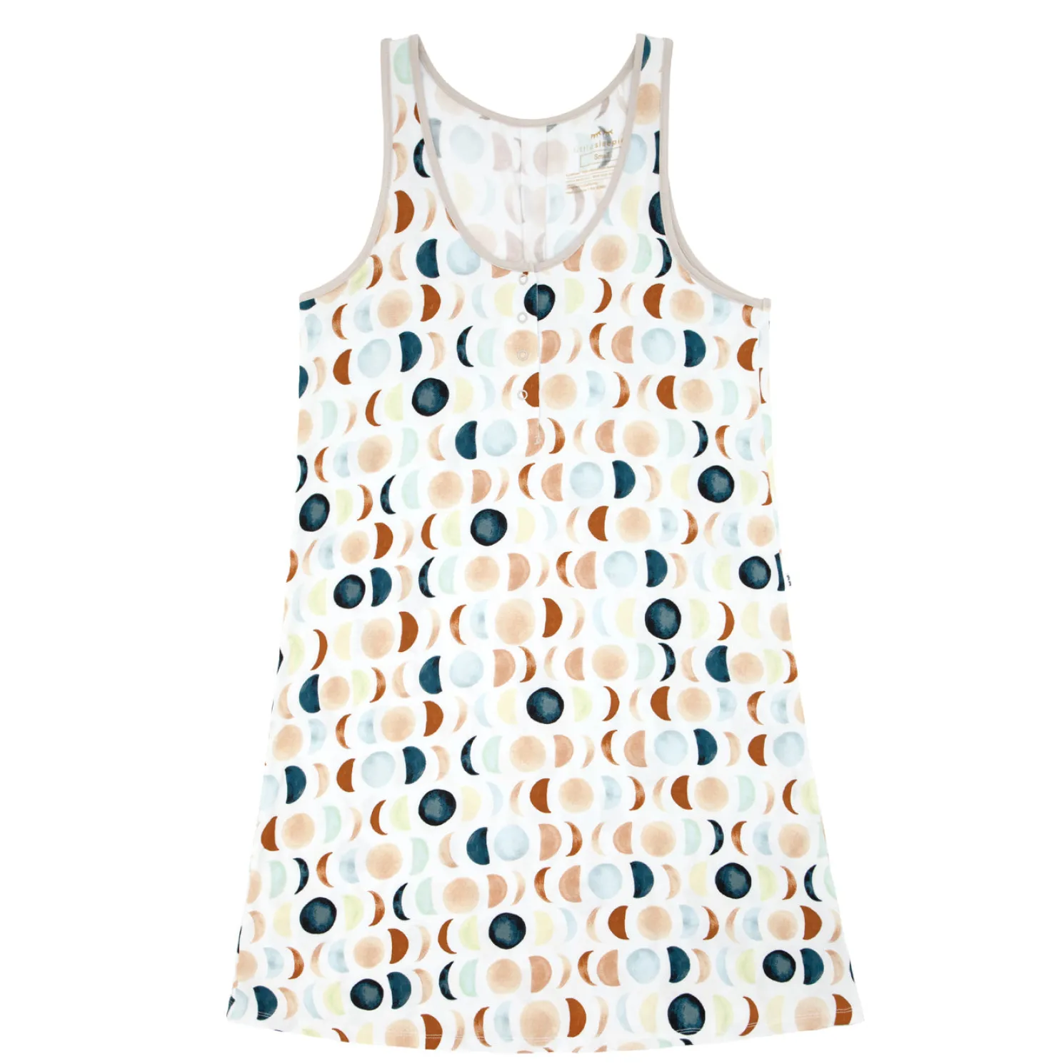 Luna Neutral Women's Sleeveless Nightgown