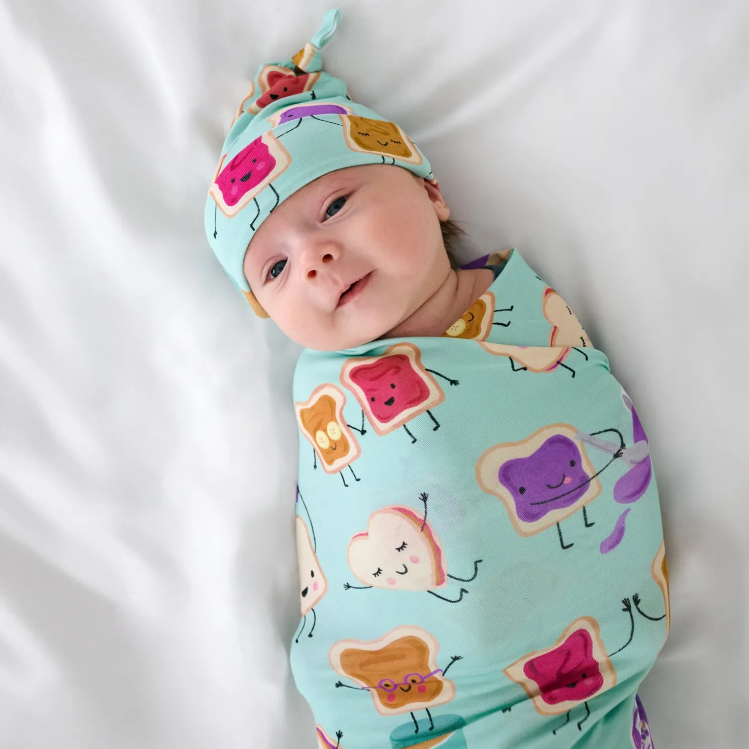 Lunch Buddies Swaddle & Hat Set