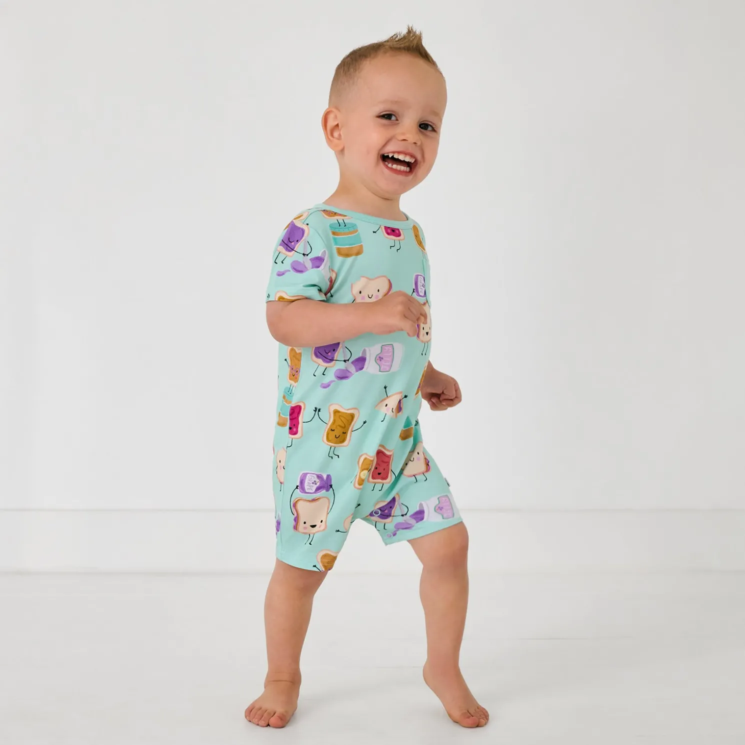 Lunch Buddies Pocket Shorty Romper