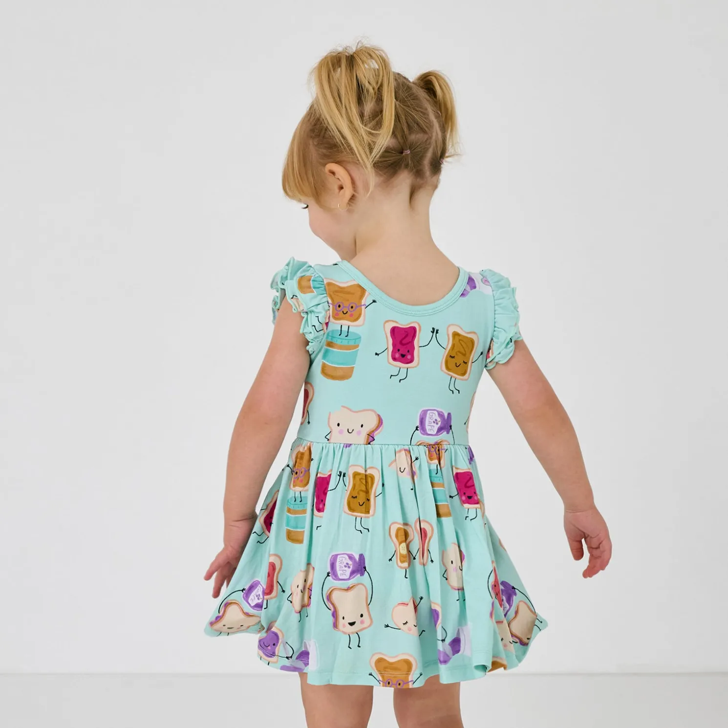 Lunch Buddies Flutter Twirl Dress with Bodysuit