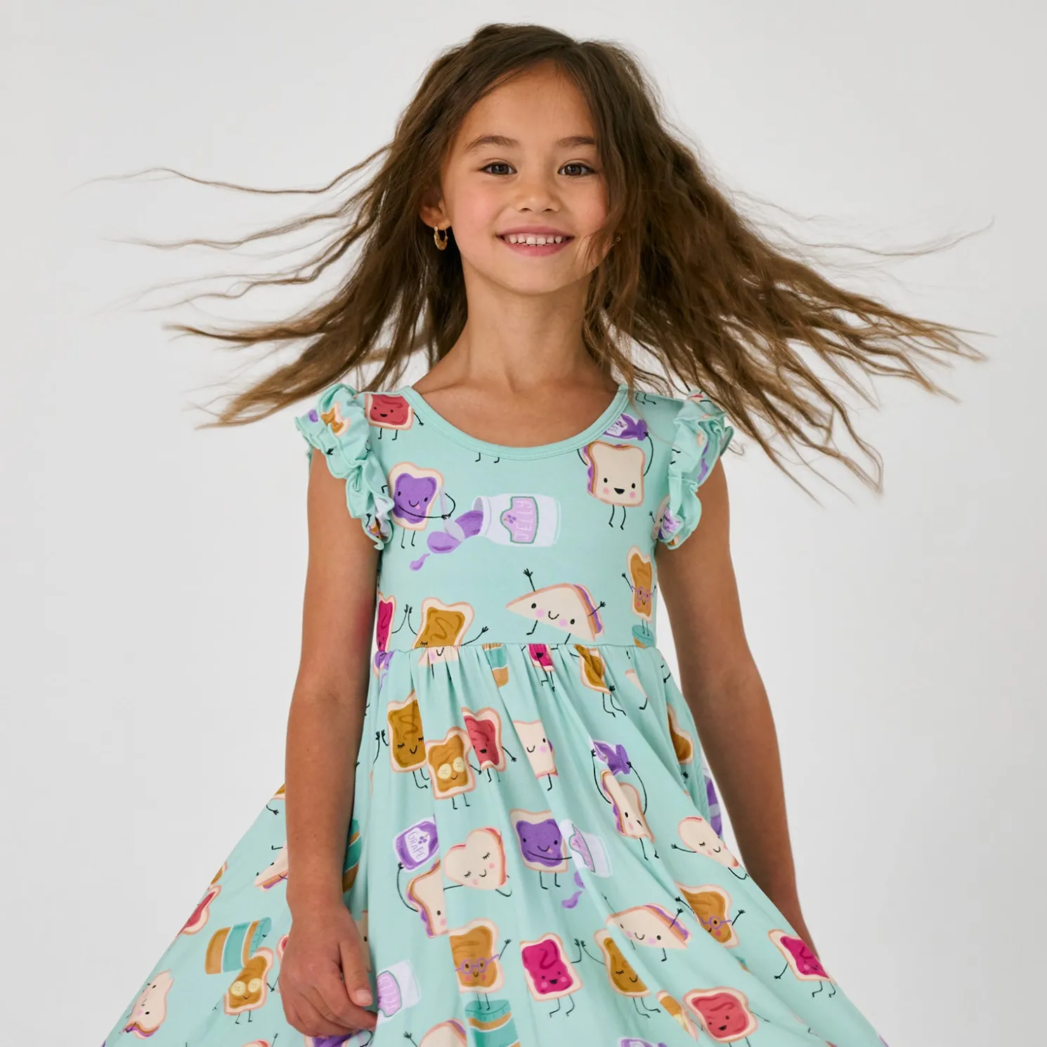 Lunch Buddies Flutter Twirl Dress