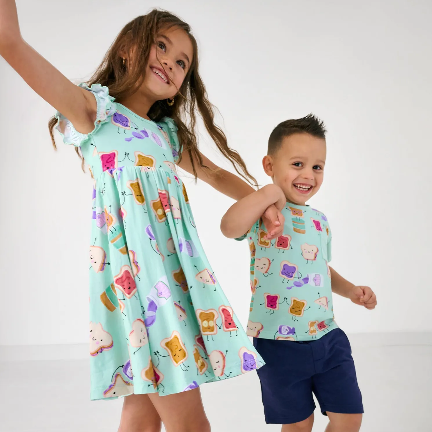 Lunch Buddies Flutter Twirl Dress