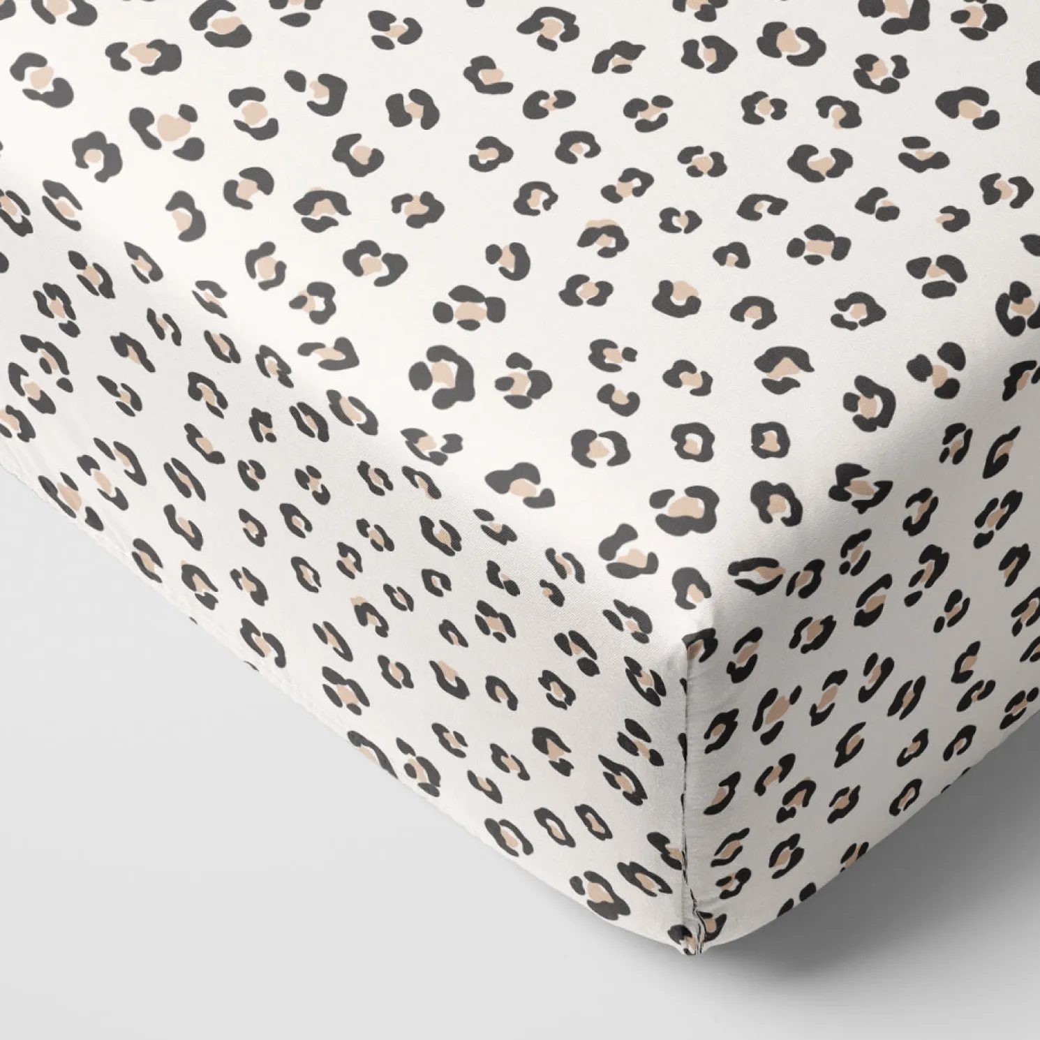 Luxe Leopard Fitted Crib Sheet