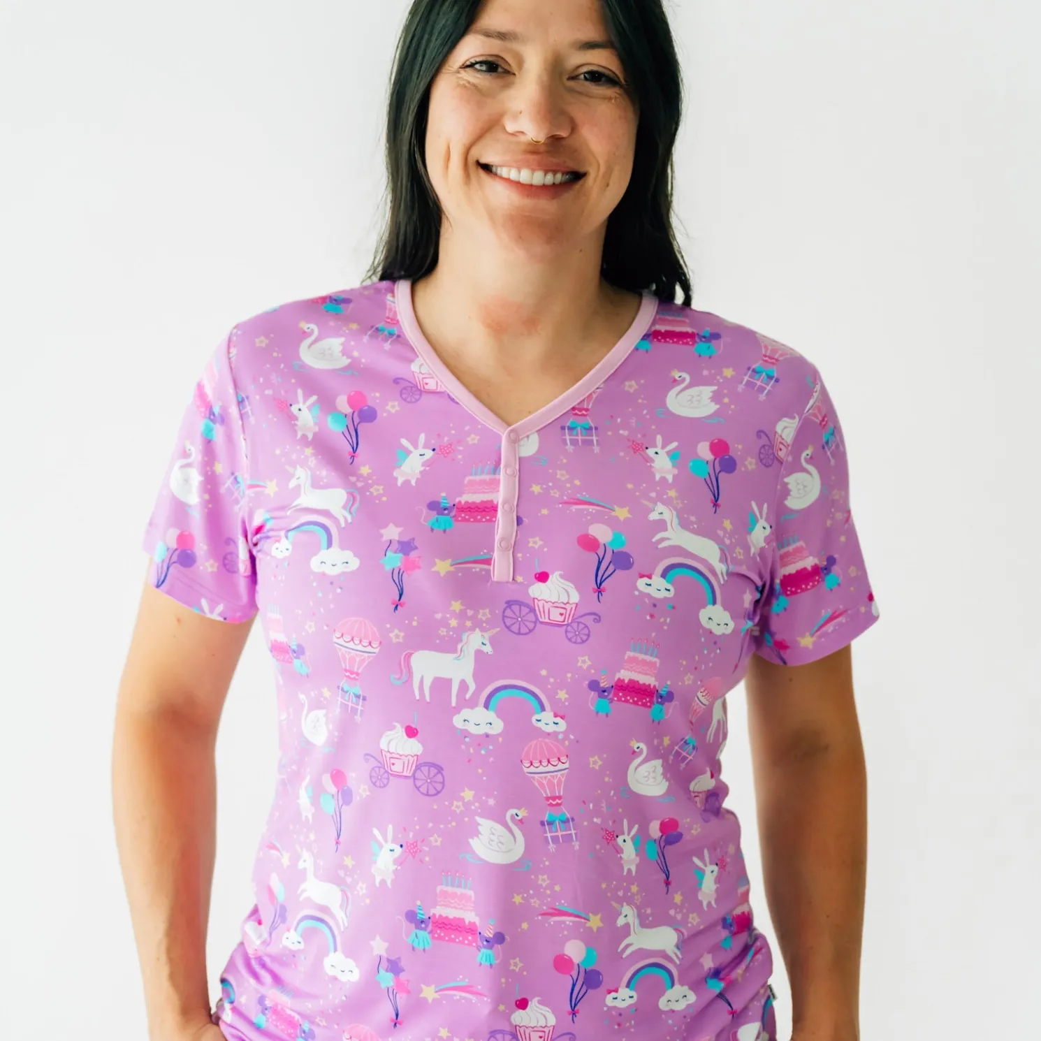 Magical Birthday Women's Short Sleeve Pajama Top