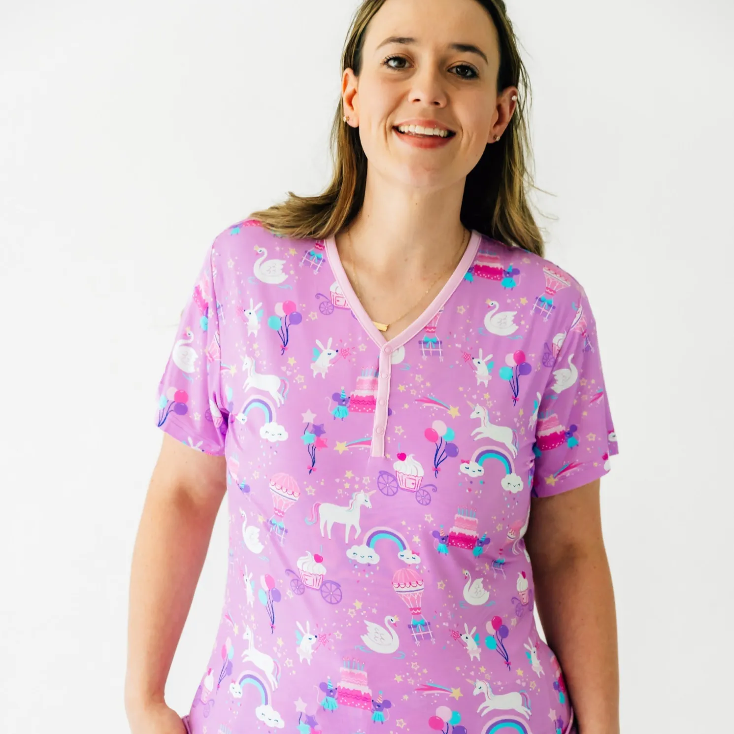 Magical Birthday Women's Short Sleeve Pajama Top