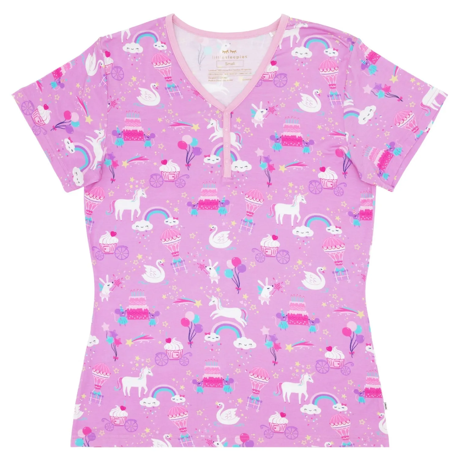 Magical Birthday Women's Short Sleeve Pajama Top