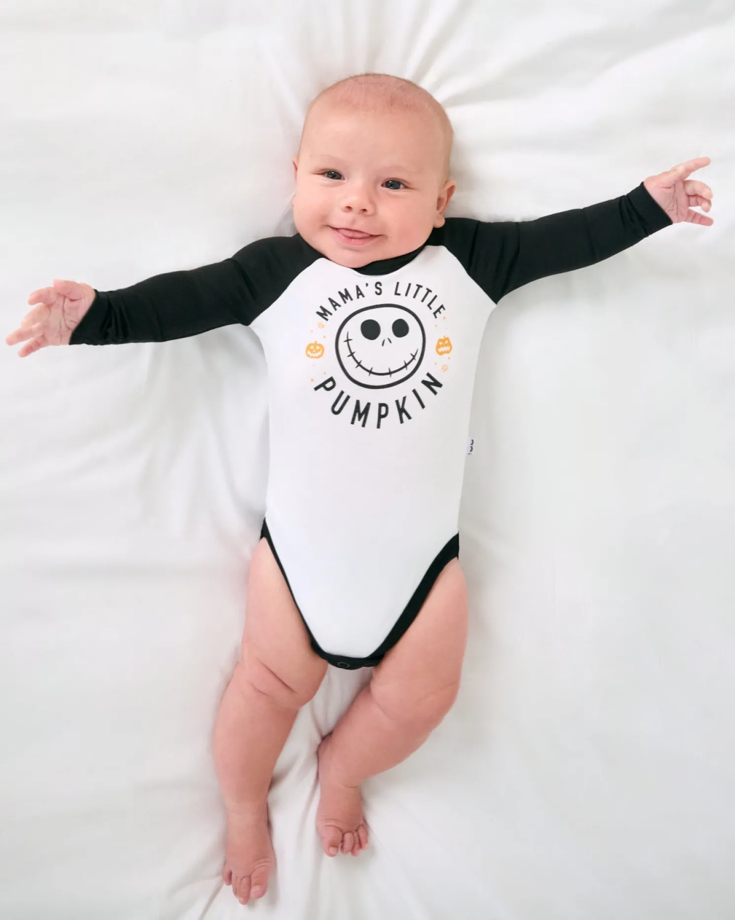 Mama's Little Pumpkin Raglan Bodysuit