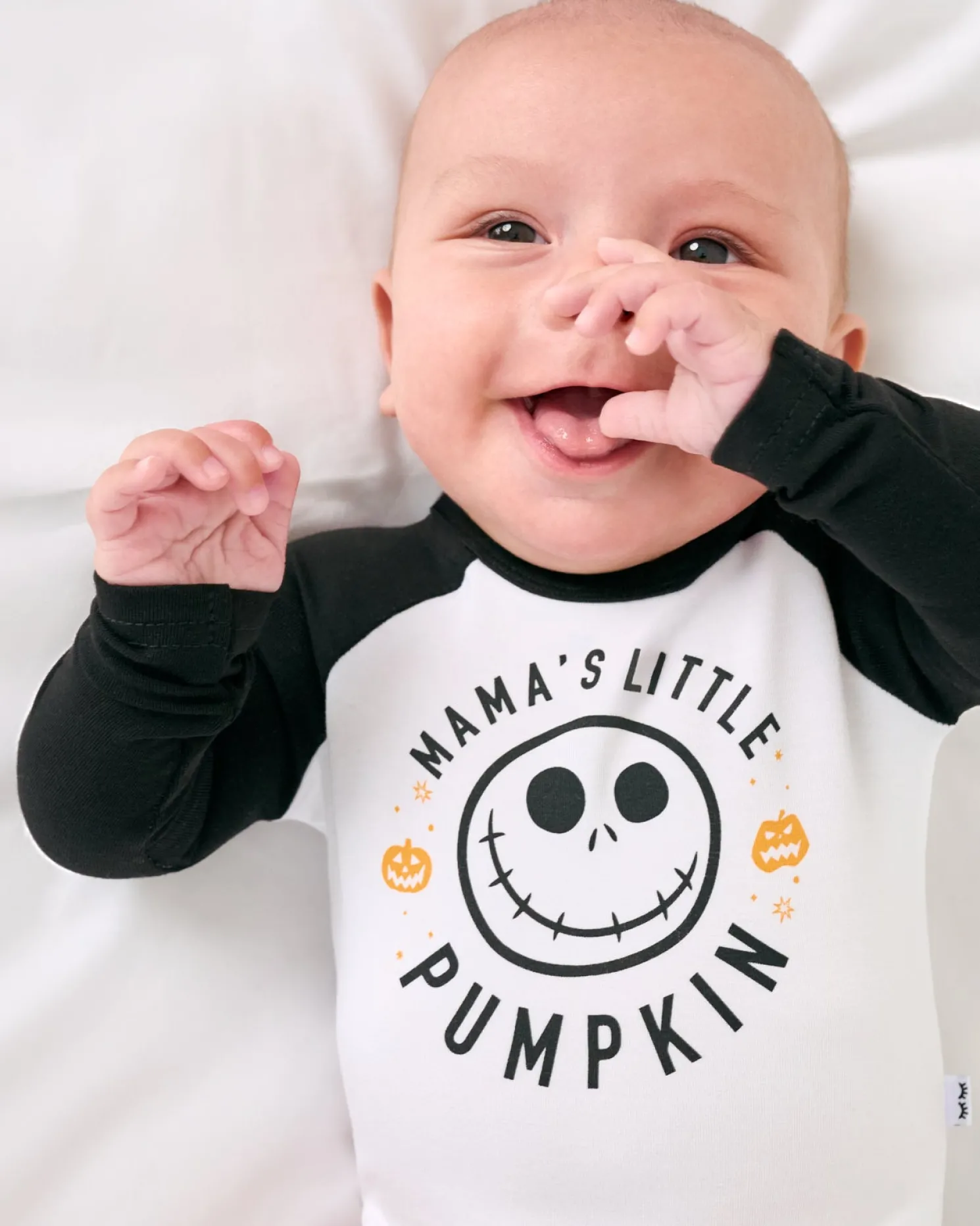 Mama's Little Pumpkin Raglan Bodysuit