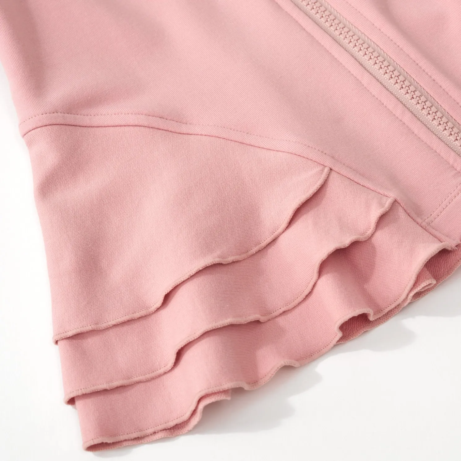 Mauve Blush Peplum Hoodie