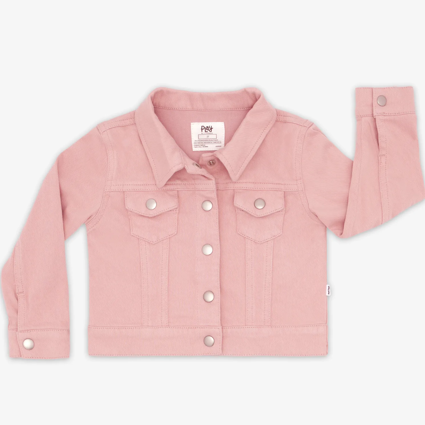 Mauve Blush Denim Trucker Jacket