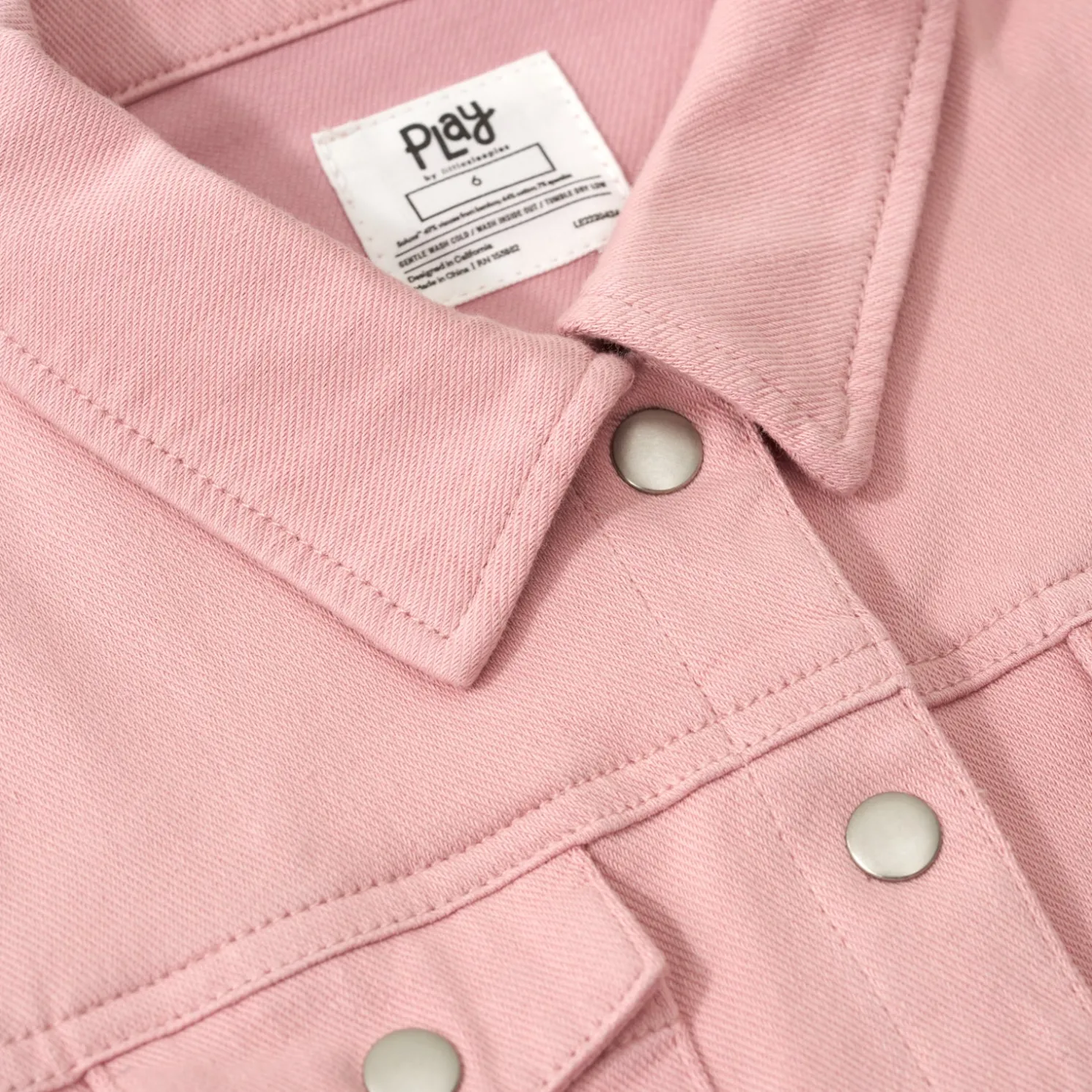 Mauve Blush Denim Trucker Jacket