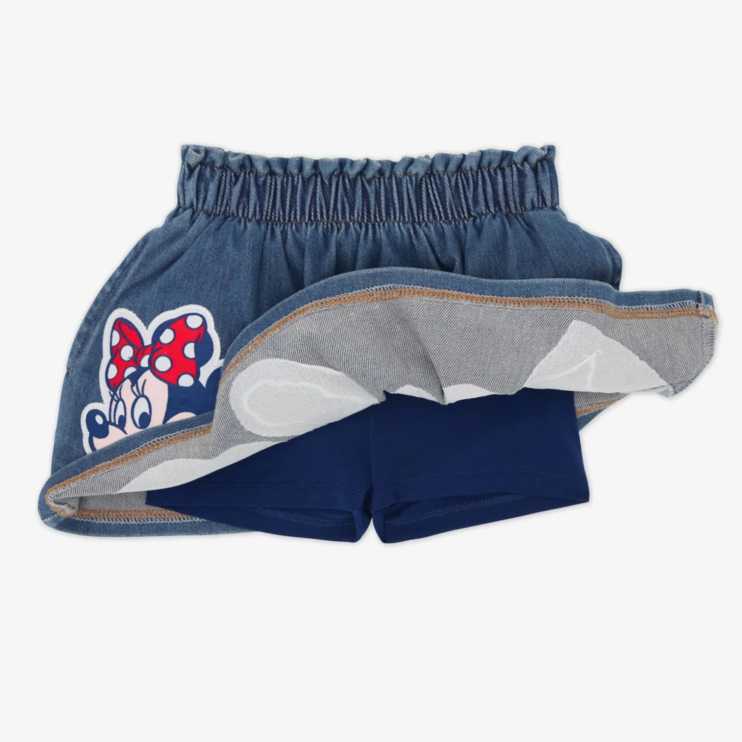 Mickey Patch Denim Skort