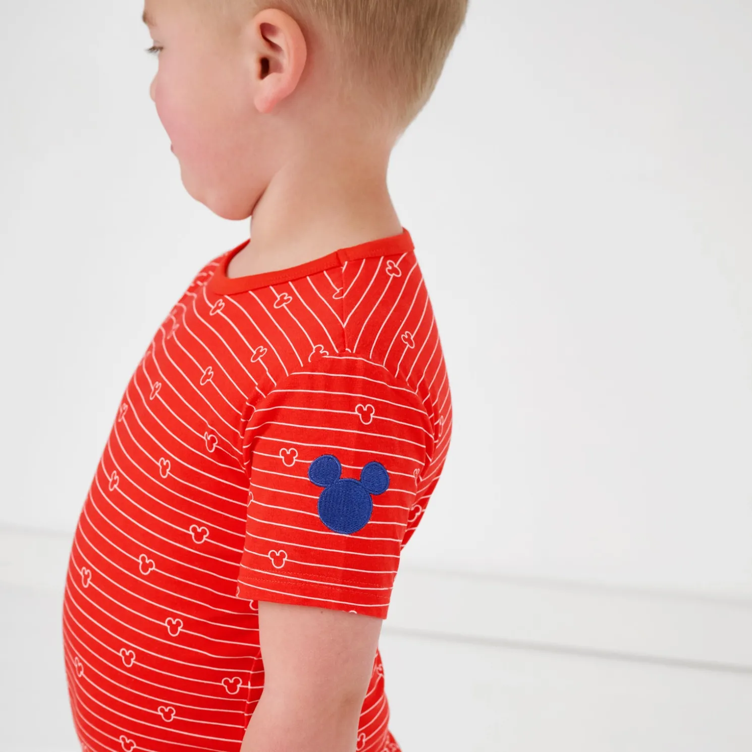 Mickey Stripe Relaxed Tee