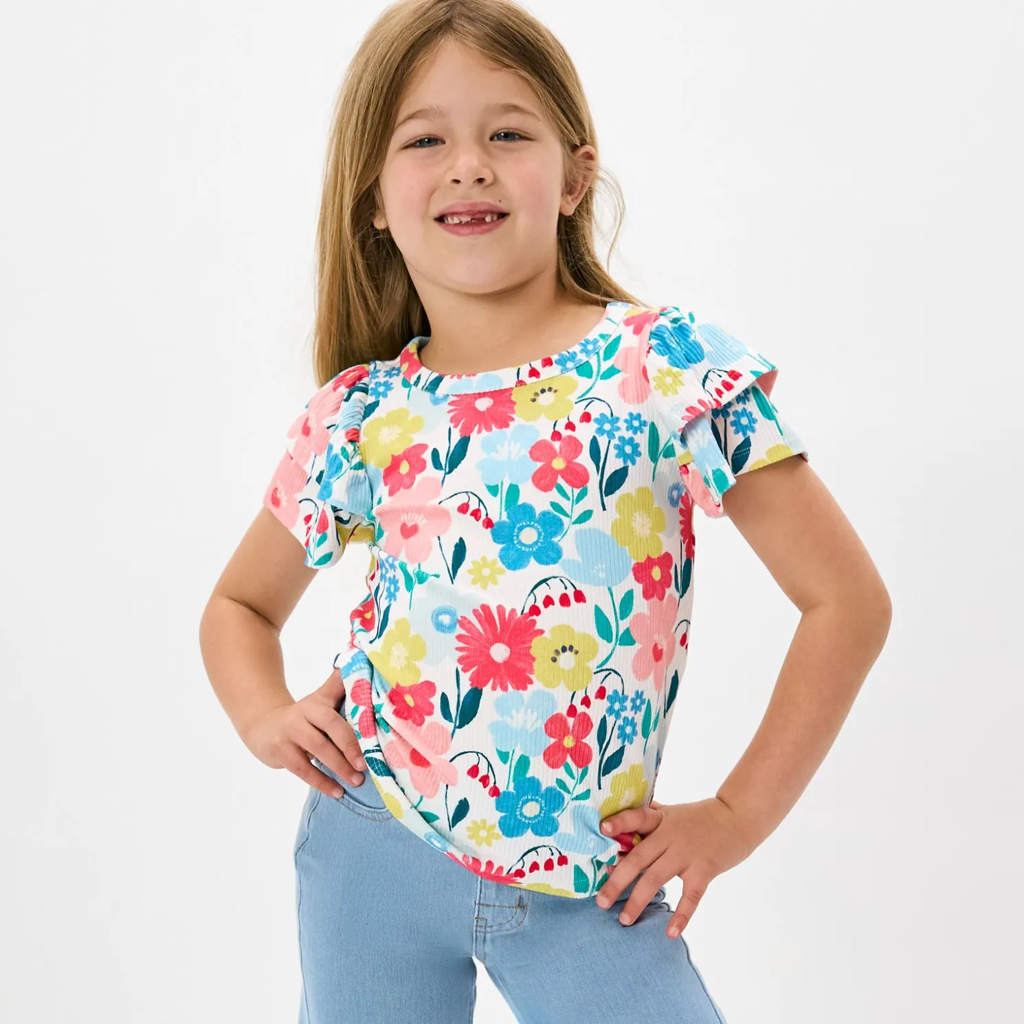 Midsummer Meadow Double Flutter Tee