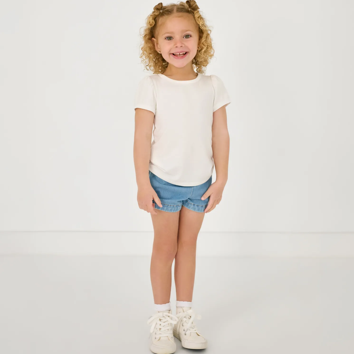 Midwash Blue Denim Shorts