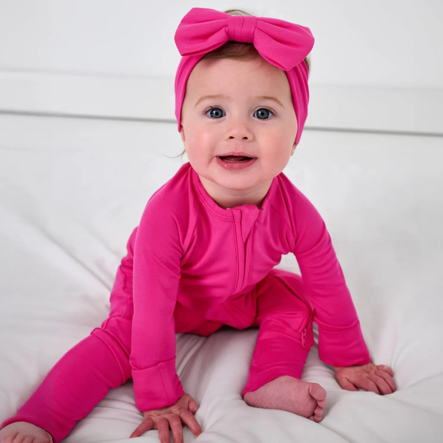 Mighty Magenta Luxe Bow Headband