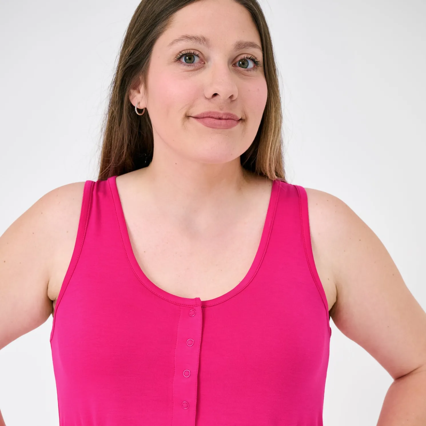 Mighty Magenta Women's Sleeveless Nightgown