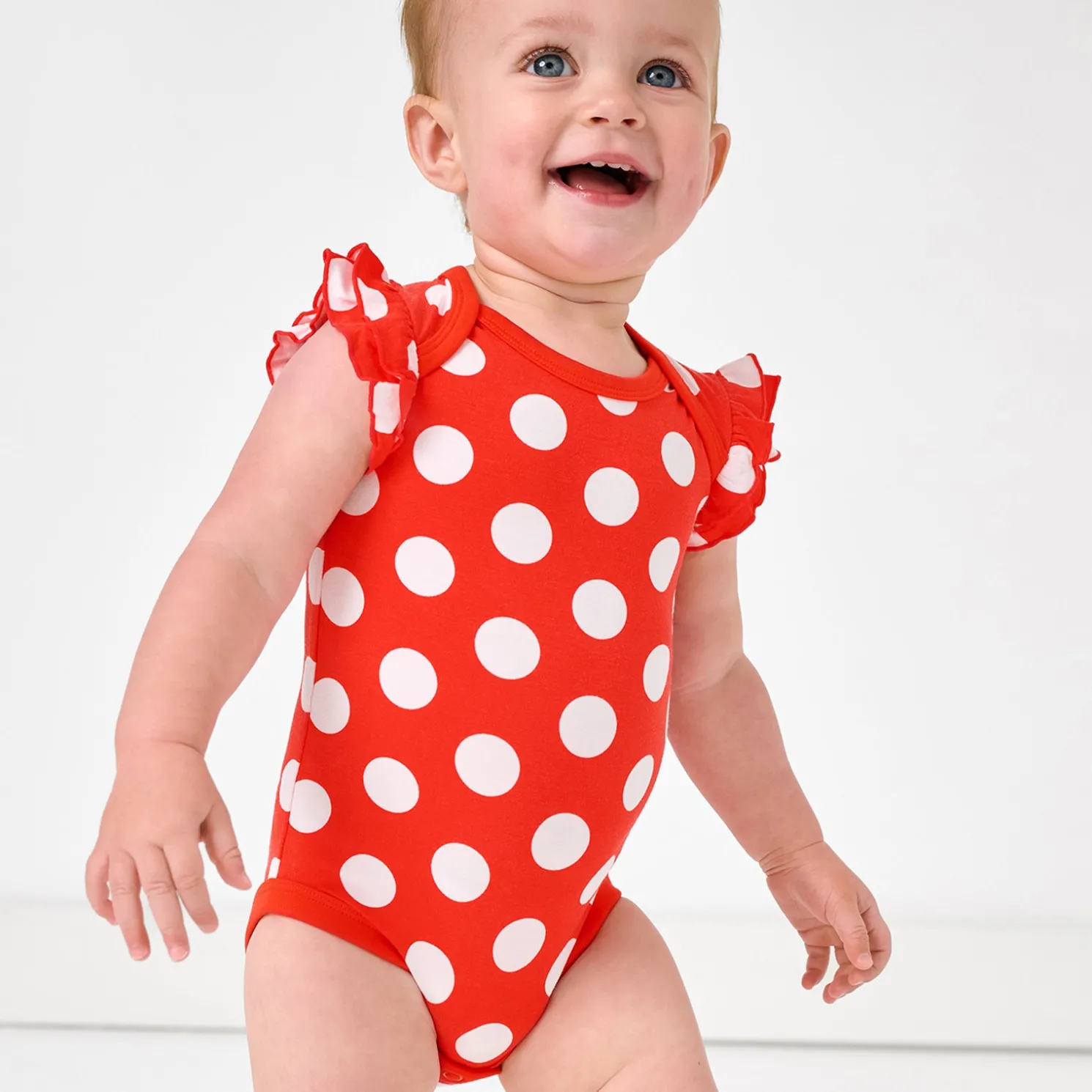 Minnie Polka Dot Flutter Bodysuit