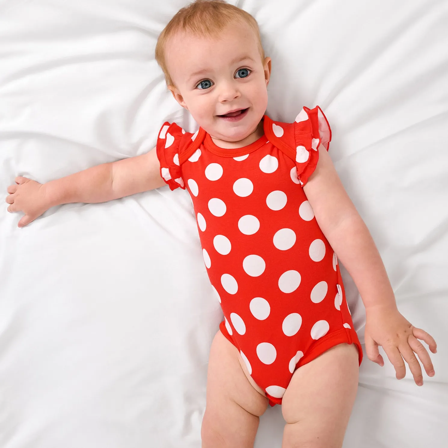 Minnie Polka Dot Flutter Bodysuit