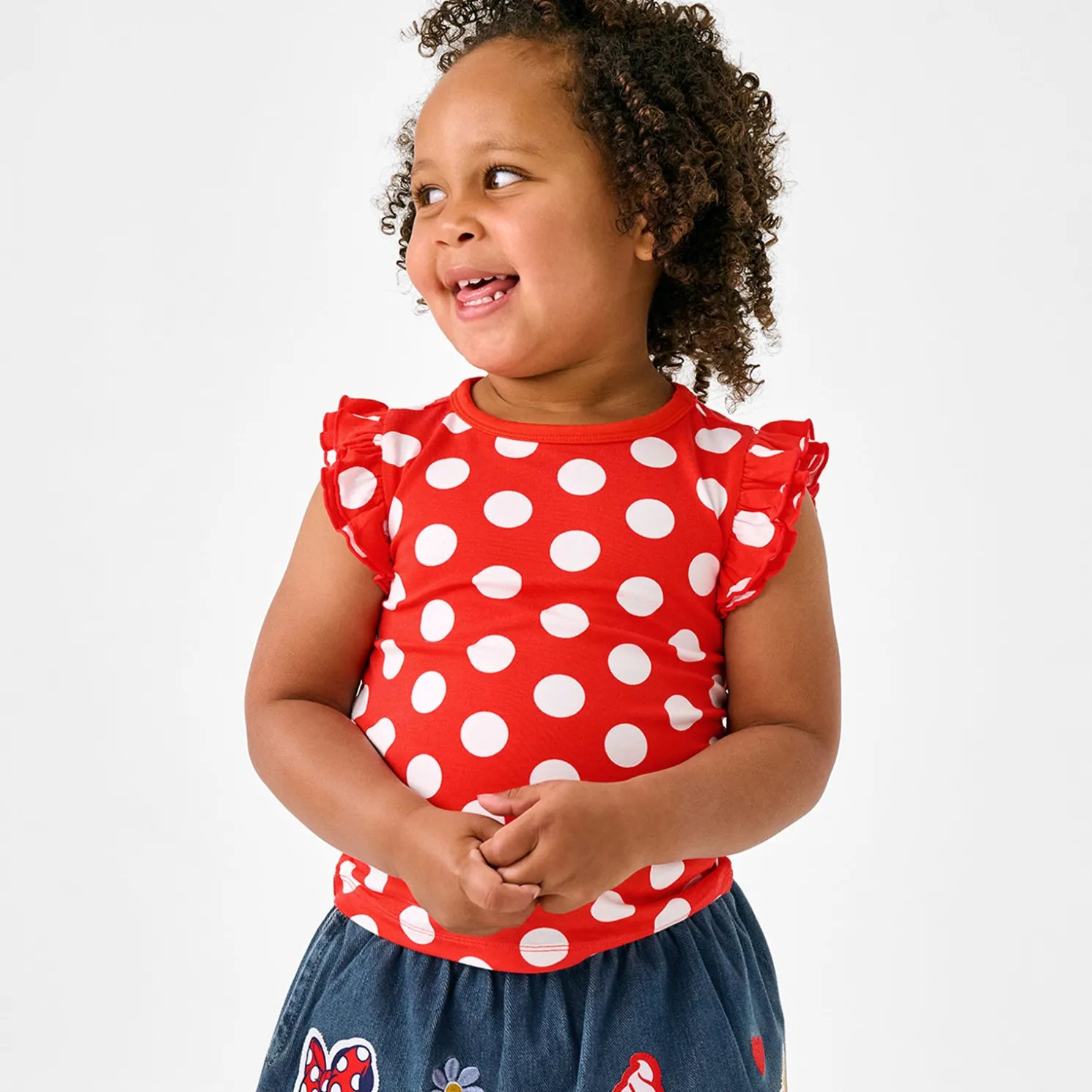 Minnie Polka Dot Flutter Tee