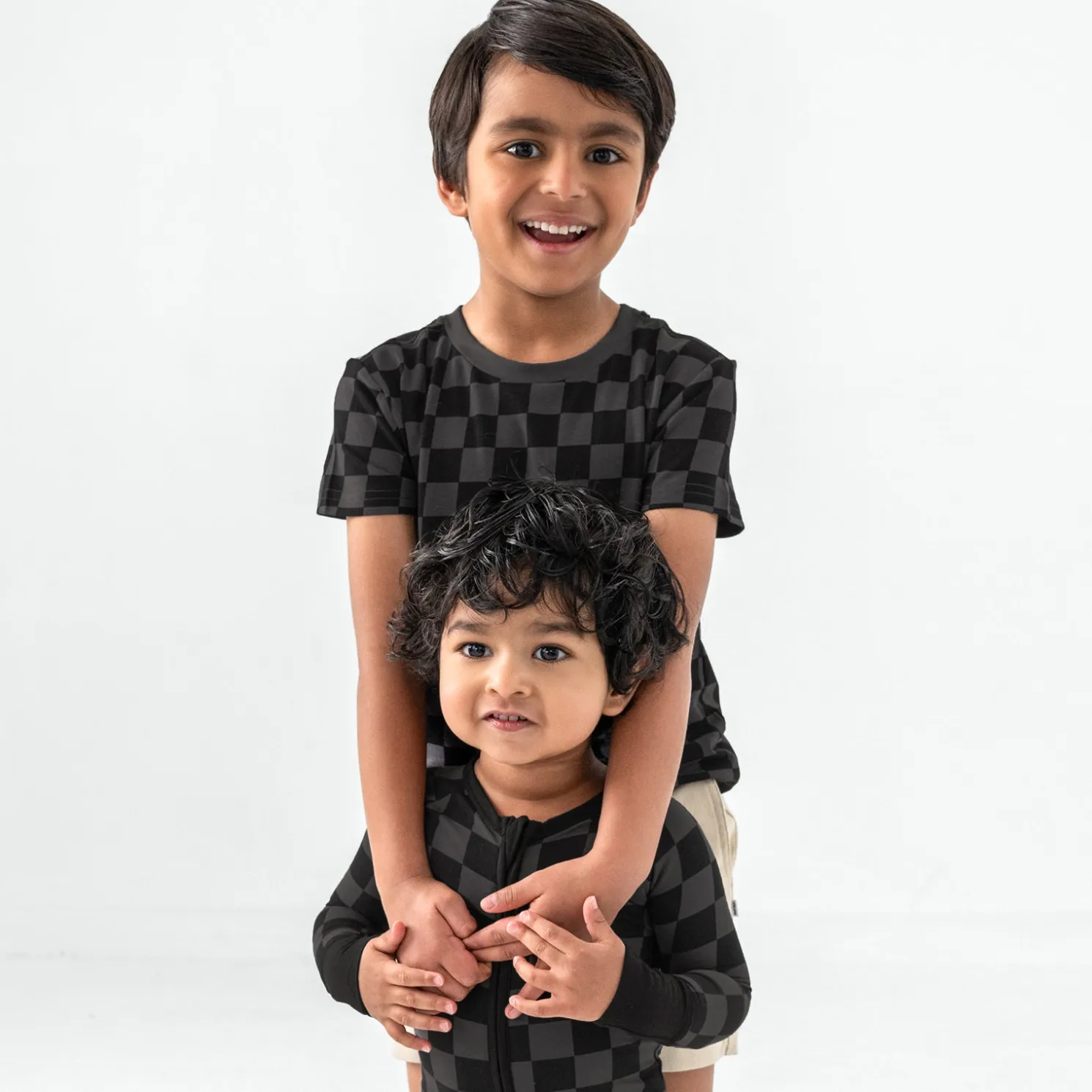 Monochrome Checks Relaxed Tee