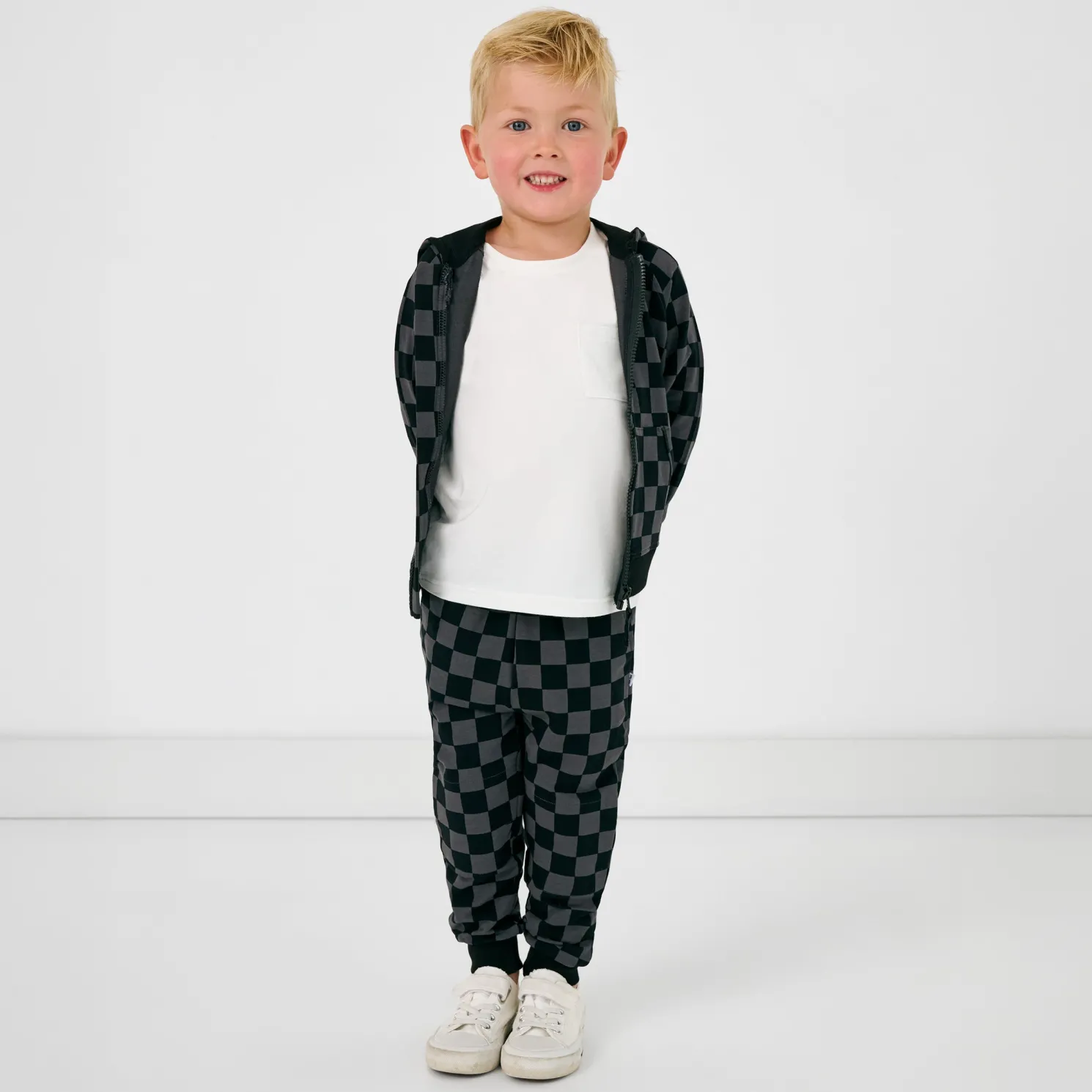 Monochrome Checks Jogger