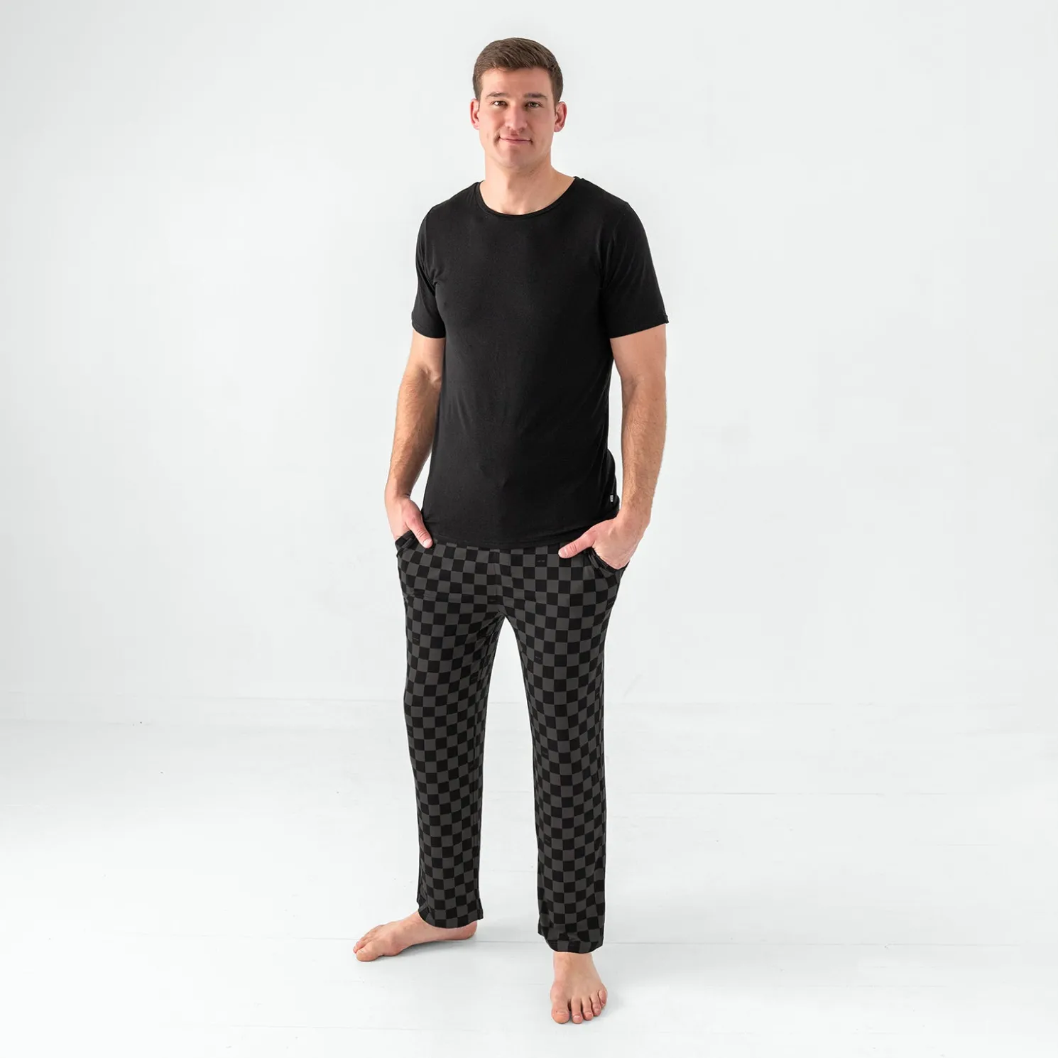 Monochrome Checks Men's Pajama Pants