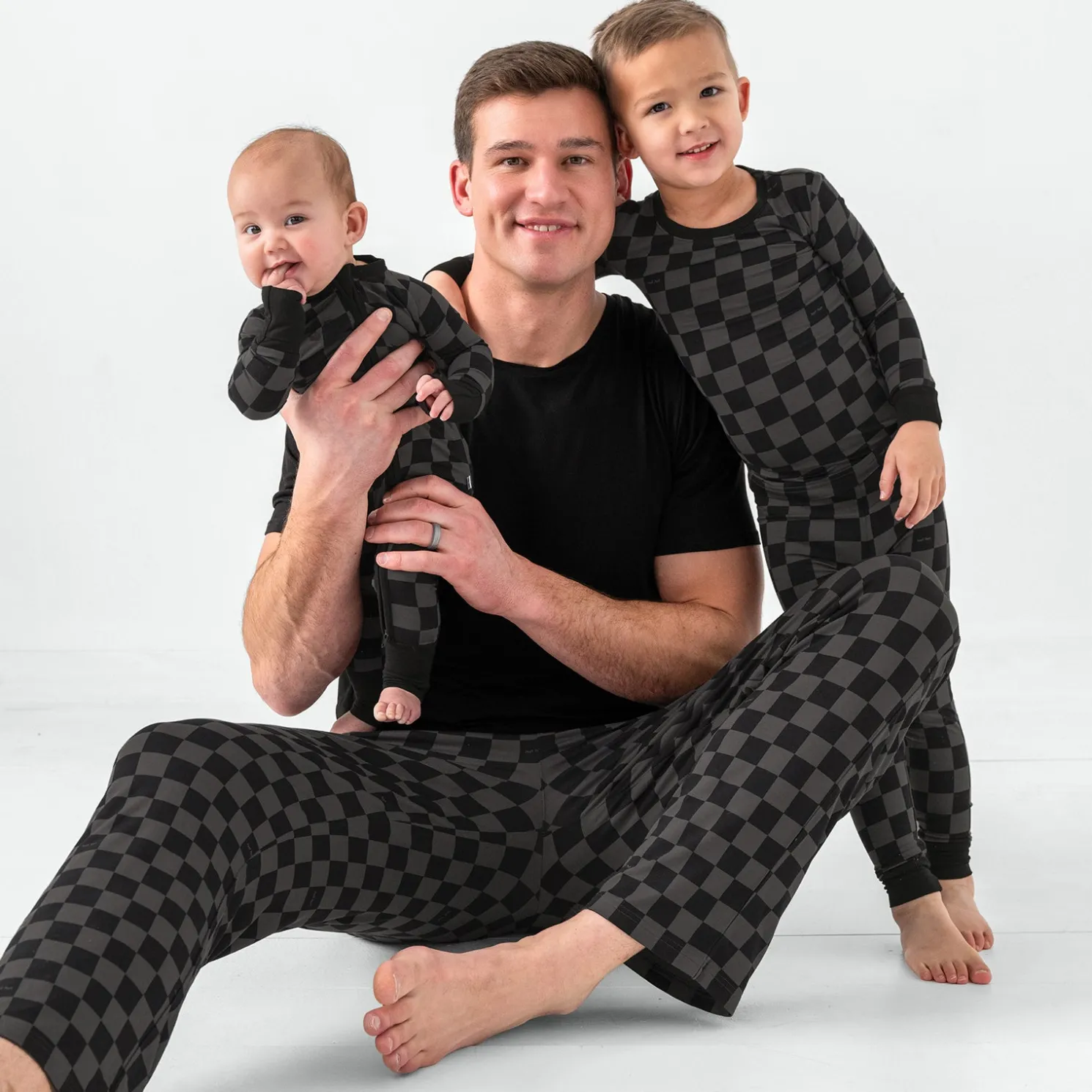 Monochrome Checks Men's Pajama Pants