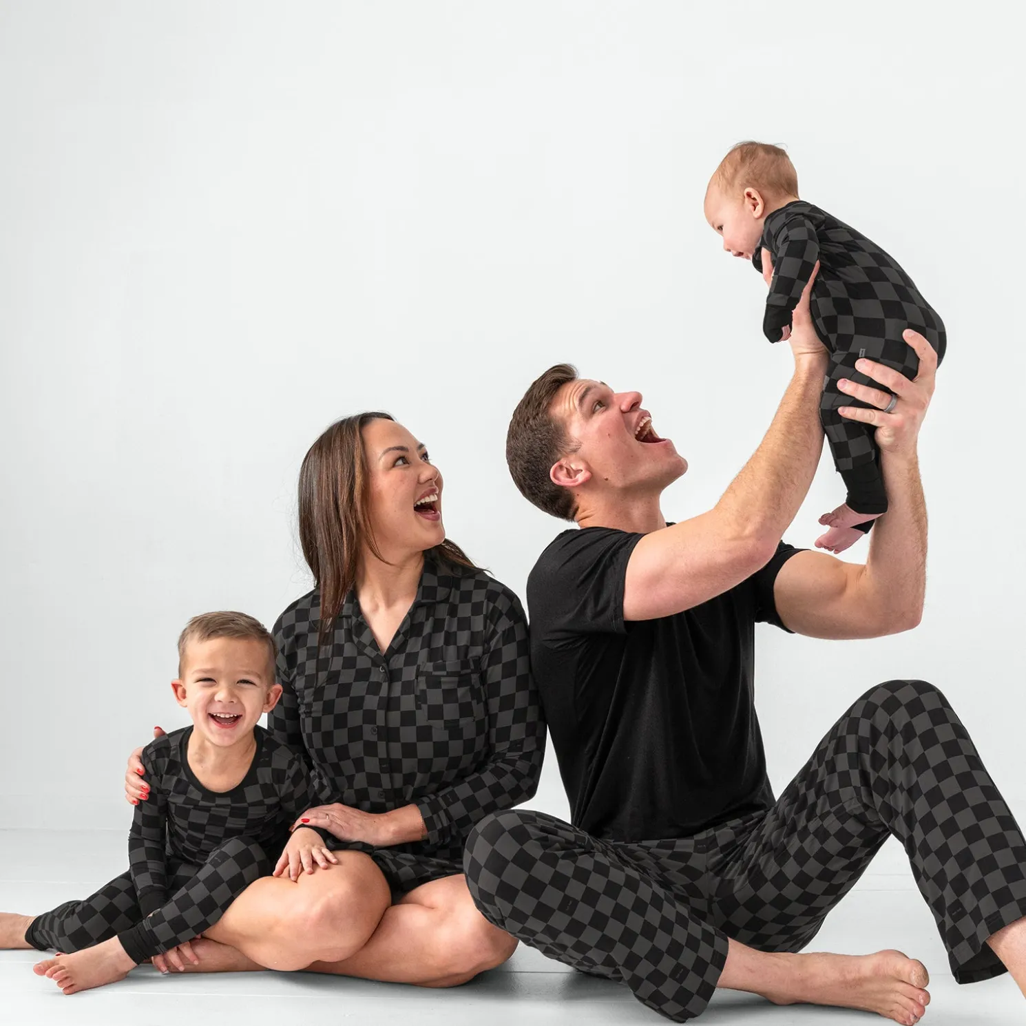 Monochrome Checks Men's Pajama Pants