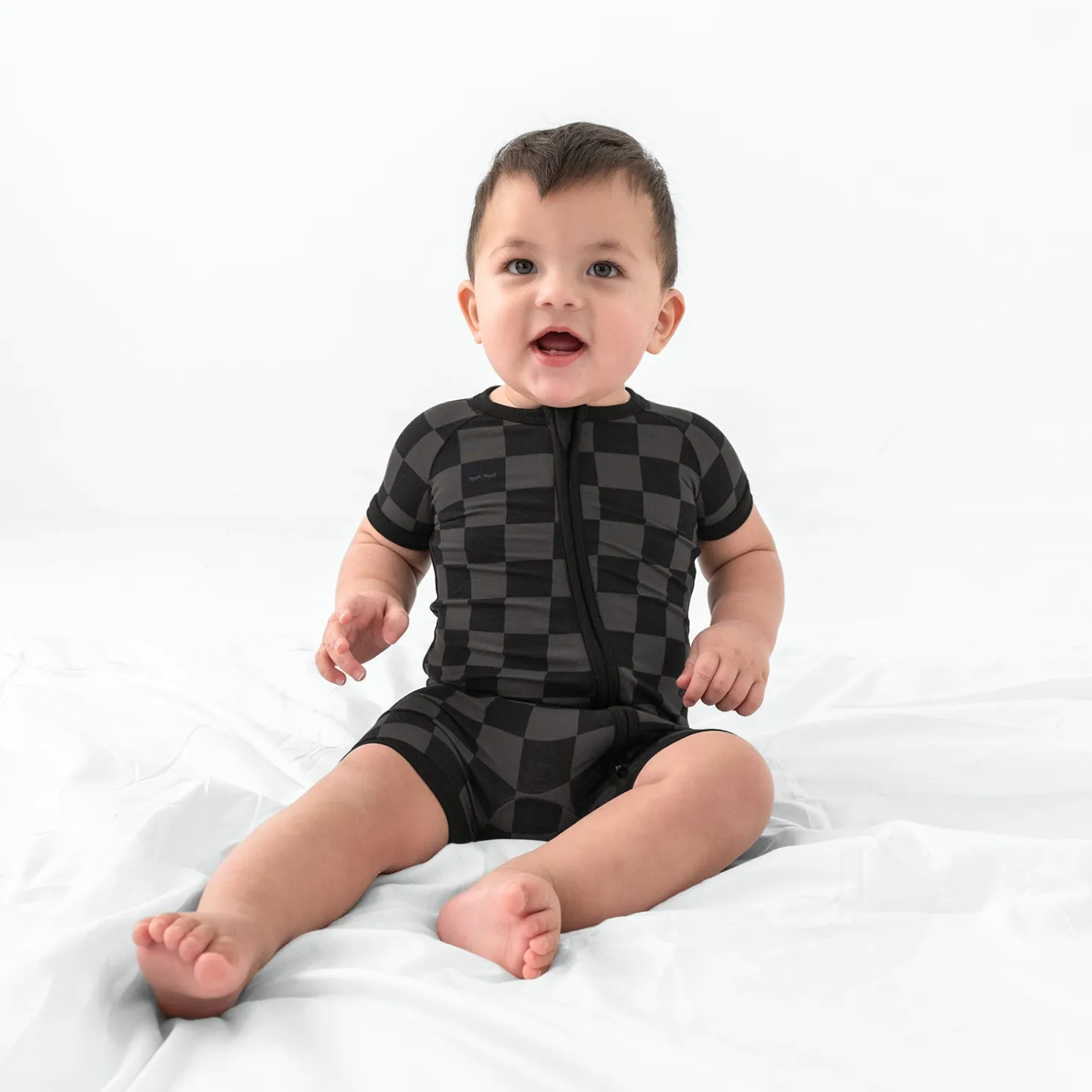 Monochrome Checks Shorty Zippy