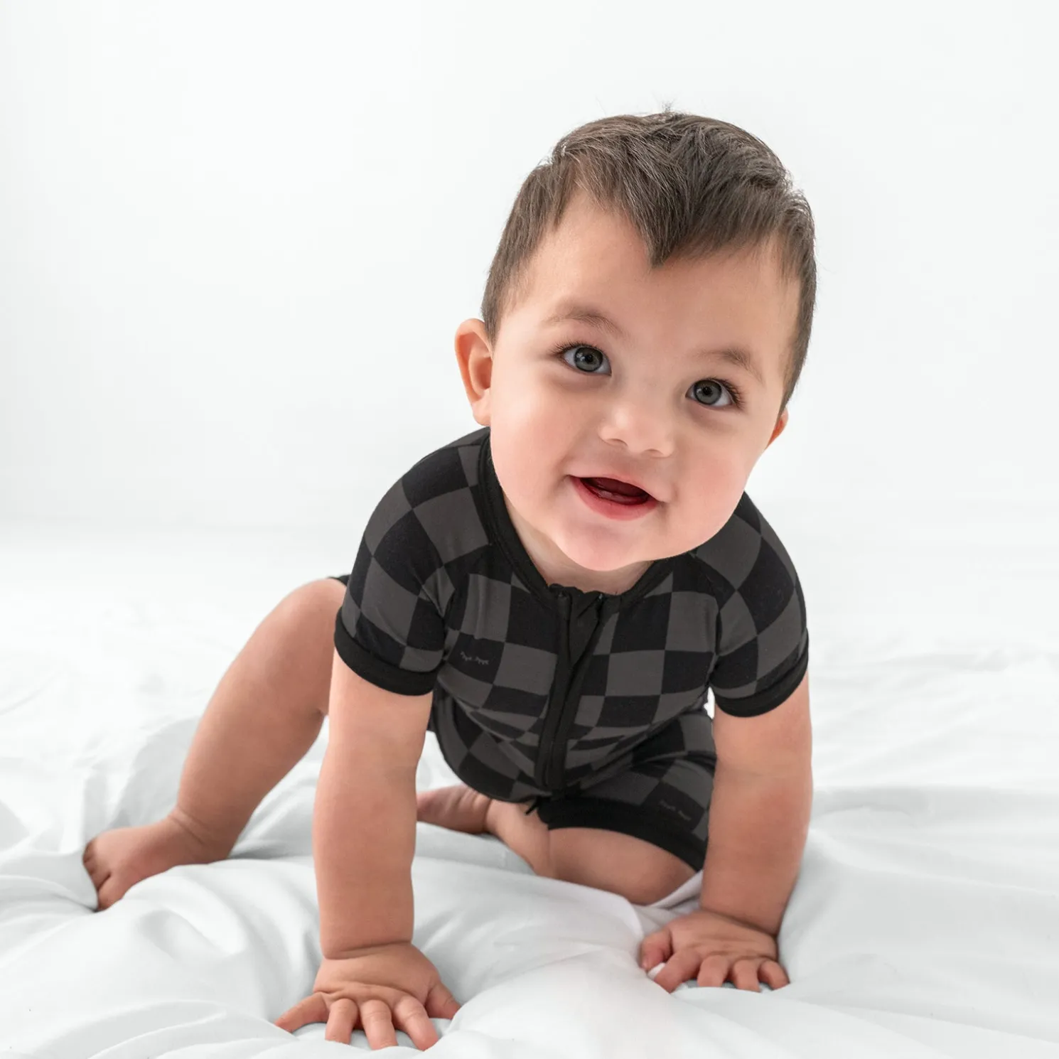 Monochrome Checks Shorty Zippy