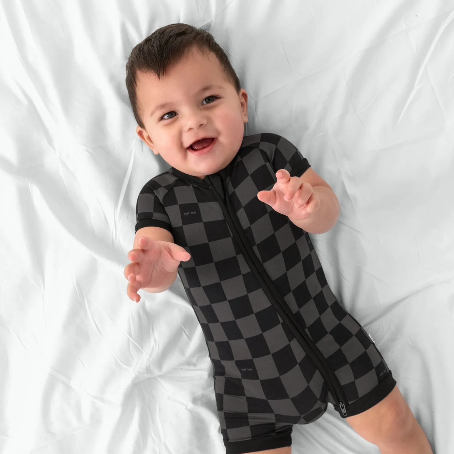 Monochrome Checks Shorty Zippy